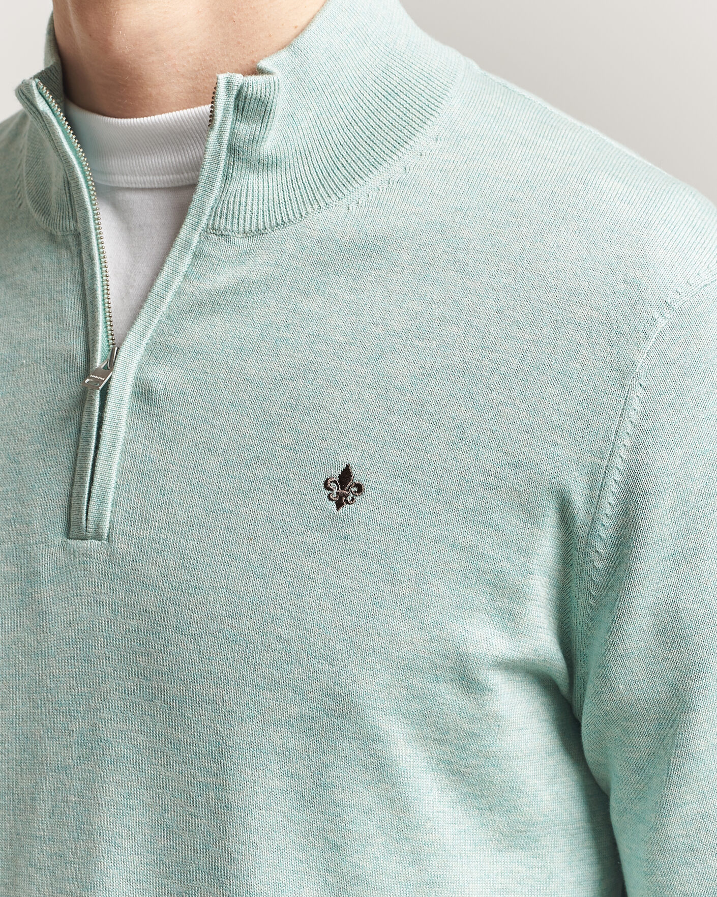 Herren | Pullover | Morris | Riley Half-Zip Green