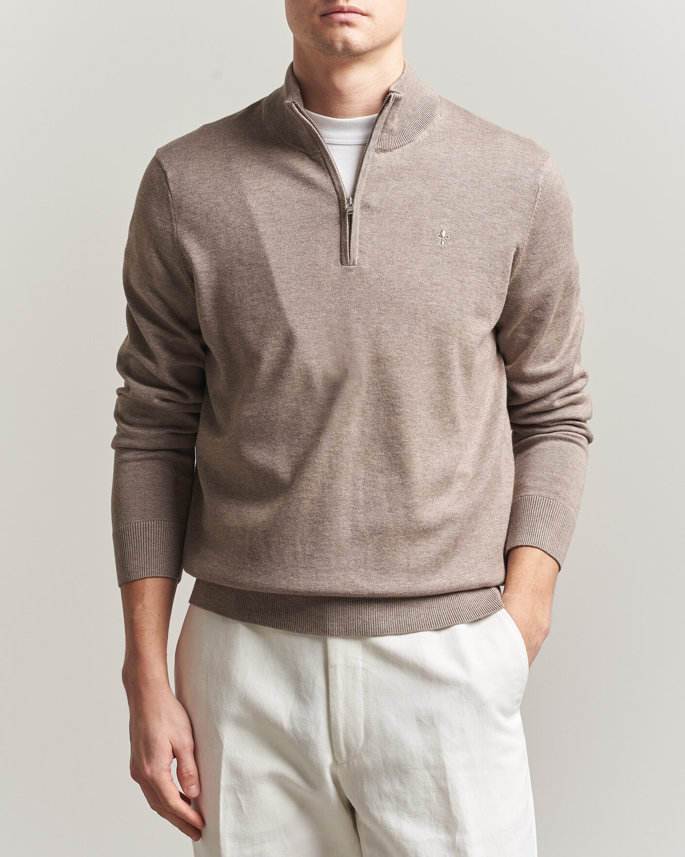 Herren | Pullover | Morris | Riley Half-Zip Brown