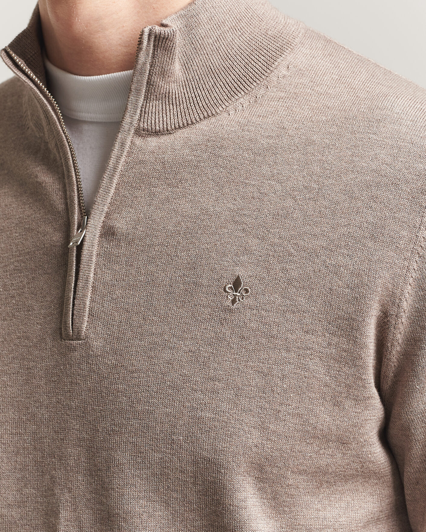 Herren | Pullover | Morris | Riley Half-Zip Brown