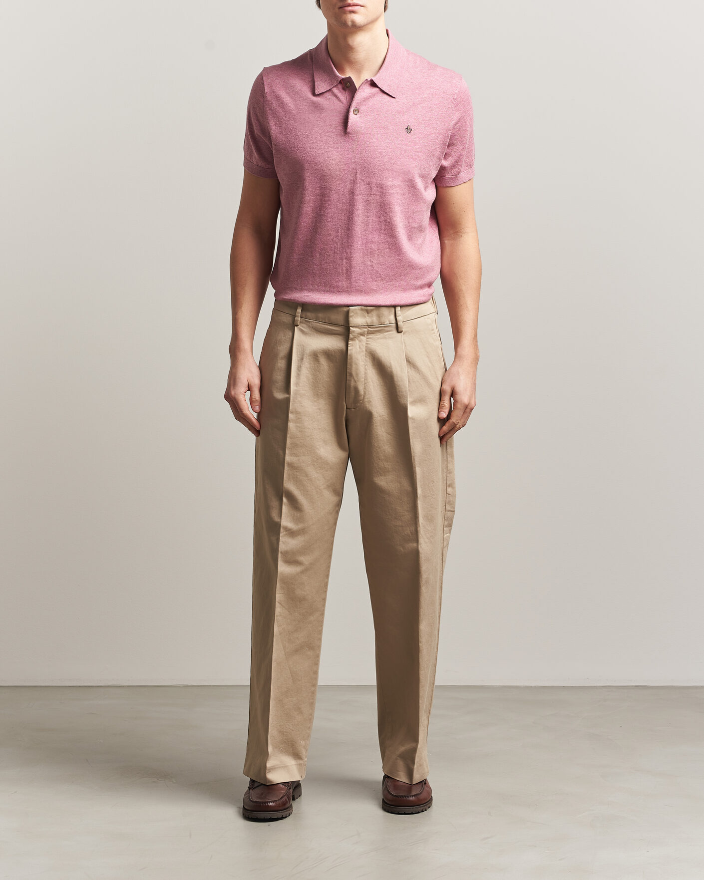 Herren | Poloshirts | Morris | Riley Short Sleeve Polo Pink