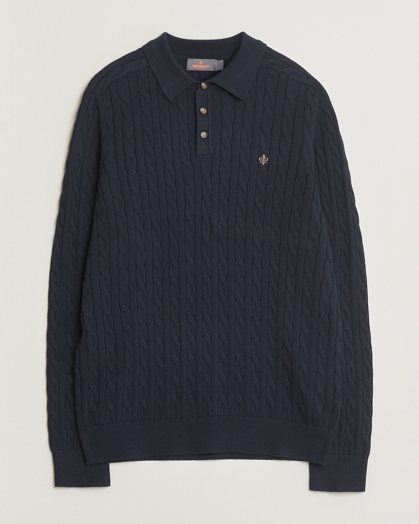 Herren | Pullover | Morris | Lancaster Cable Polo Navy
