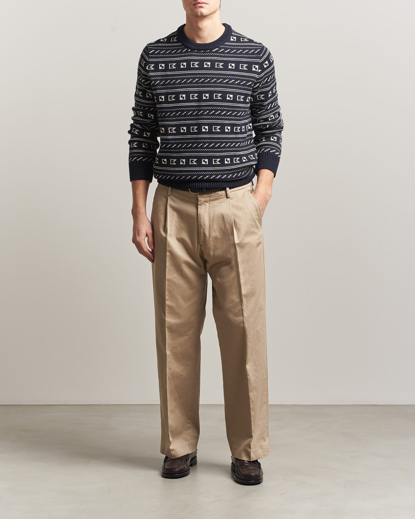 Herren | Pullover | Morris | Barrington Oneck Navy