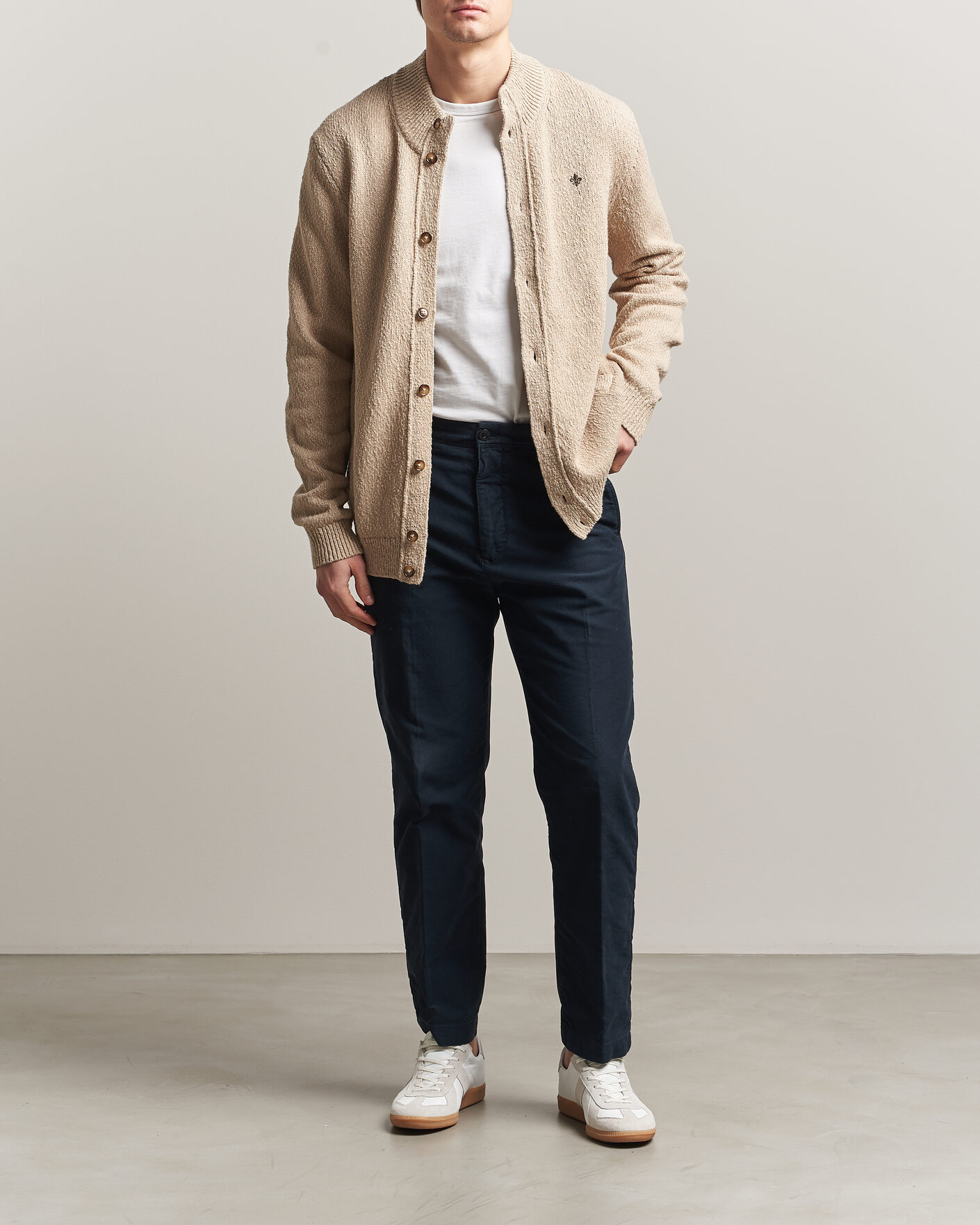 Herren | Pullover | Morris | Windham Button Cardigan Khaki