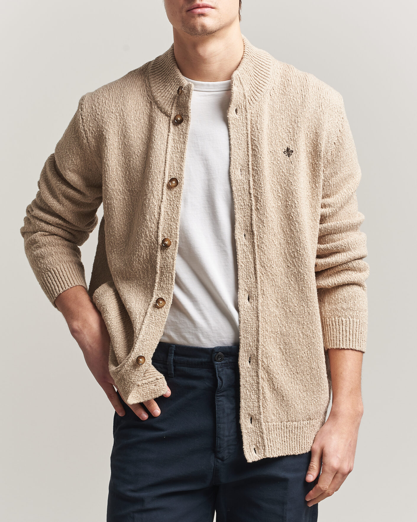 Herren | Pullover | Morris | Windham Button Cardigan Khaki