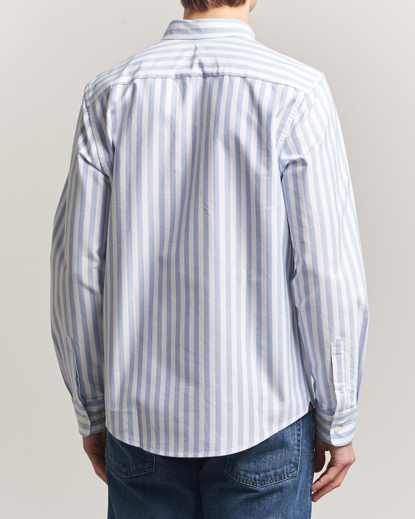 Herren | Hemden | Morris | Douglas Striped Oxford Shirt Light Blue