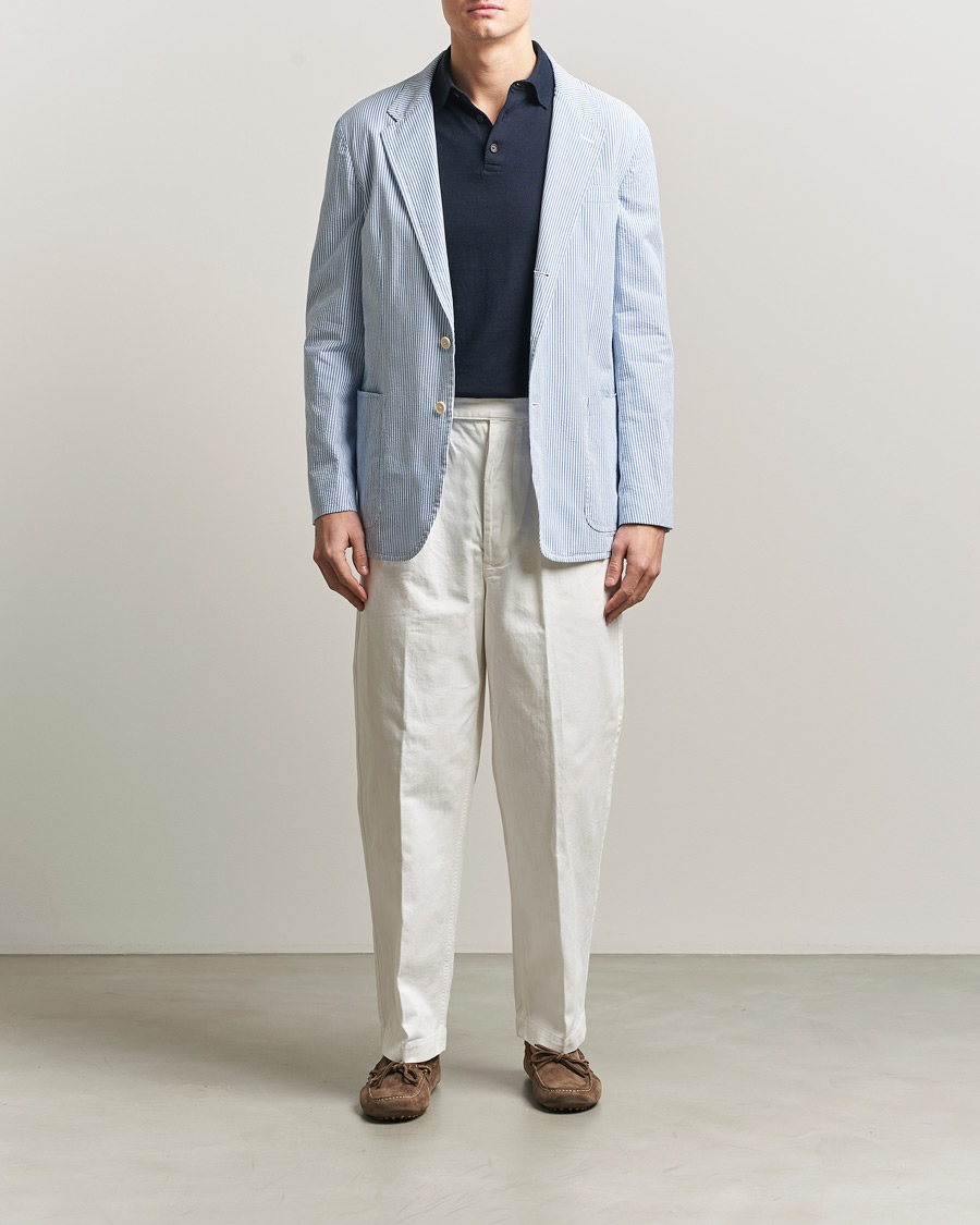 Herren | Sakkos | Polo Ralph Lauren | Seersucker Sportcoat Bright Blue/White