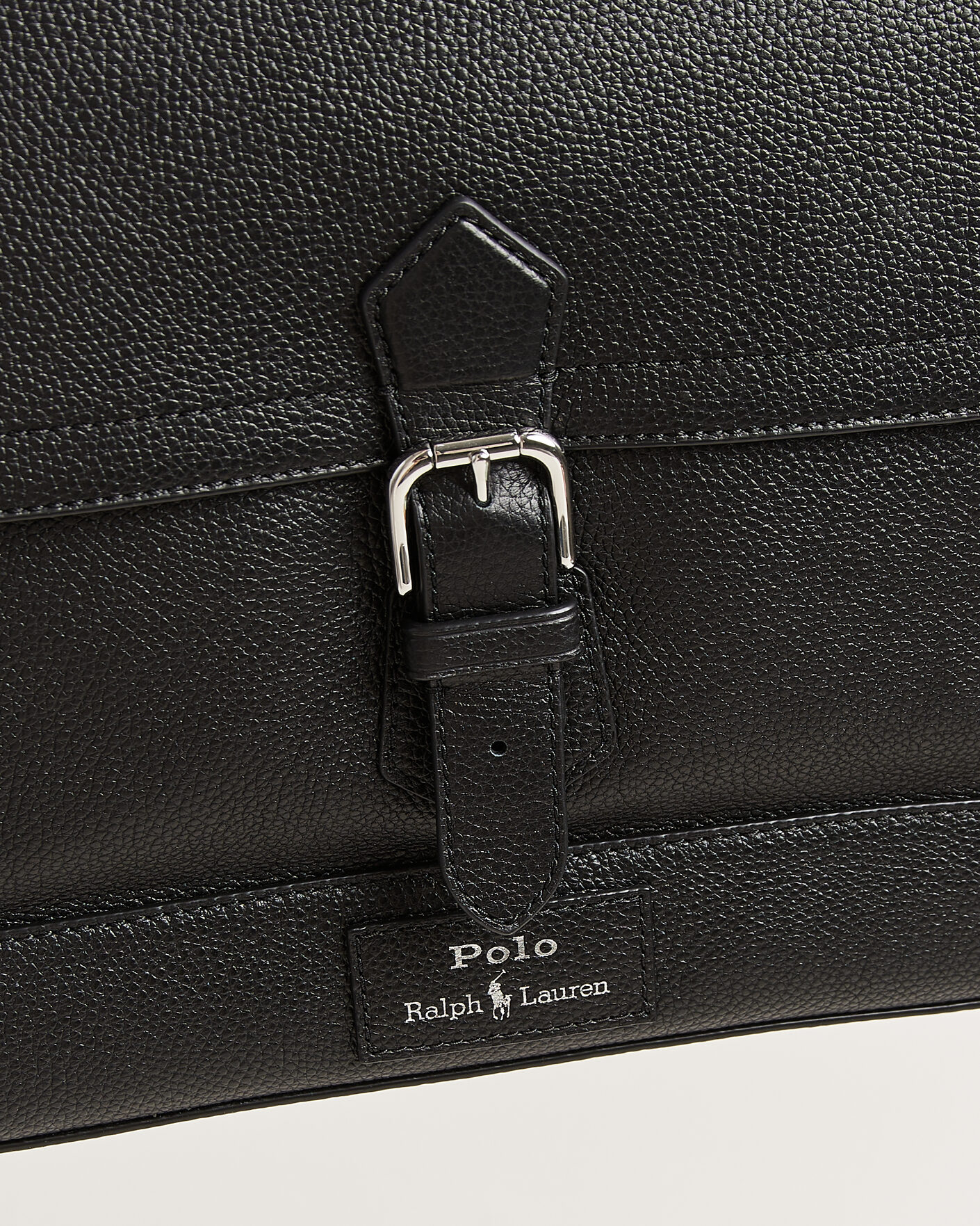 Herren | Taschen | Polo Ralph Lauren | Pebble Leather Messenger Bag Black