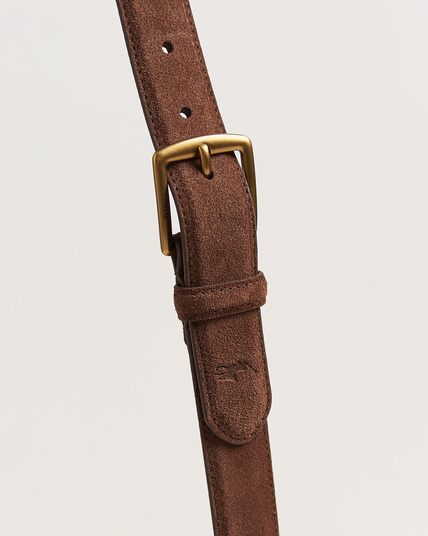 Herren | Gürtel | Polo Ralph Lauren | Suede Belt Dark Brown
