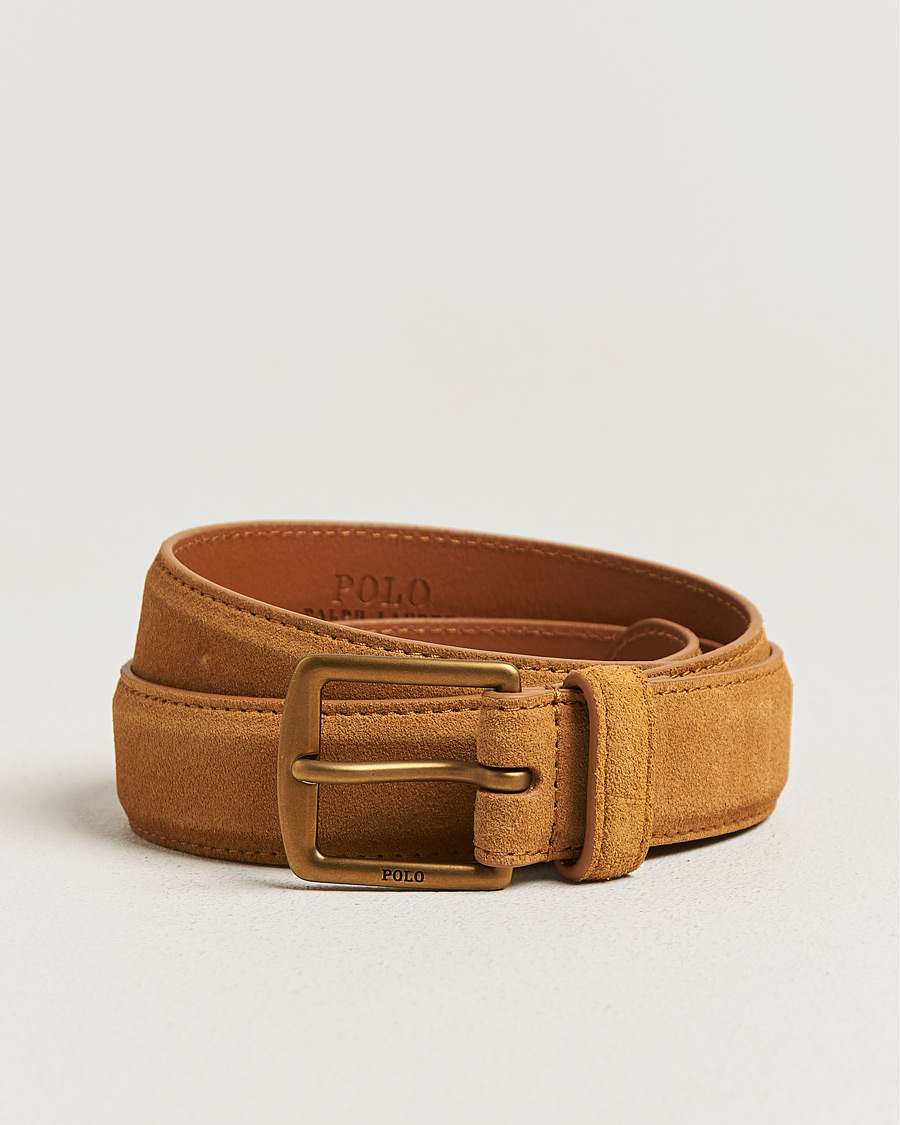 Herren | Gürtel | Polo Ralph Lauren | Suede Belt Tan