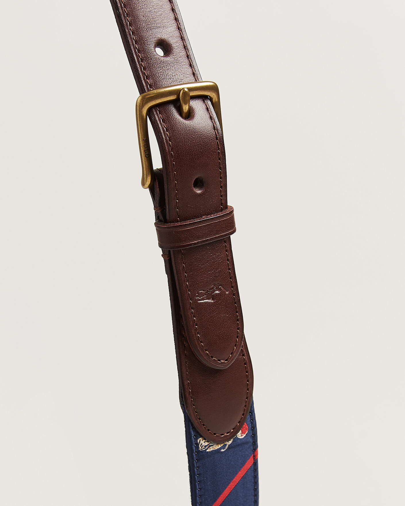 Herren | Gürtel | Polo Ralph Lauren | Leather Bear Belt Navy Multi
