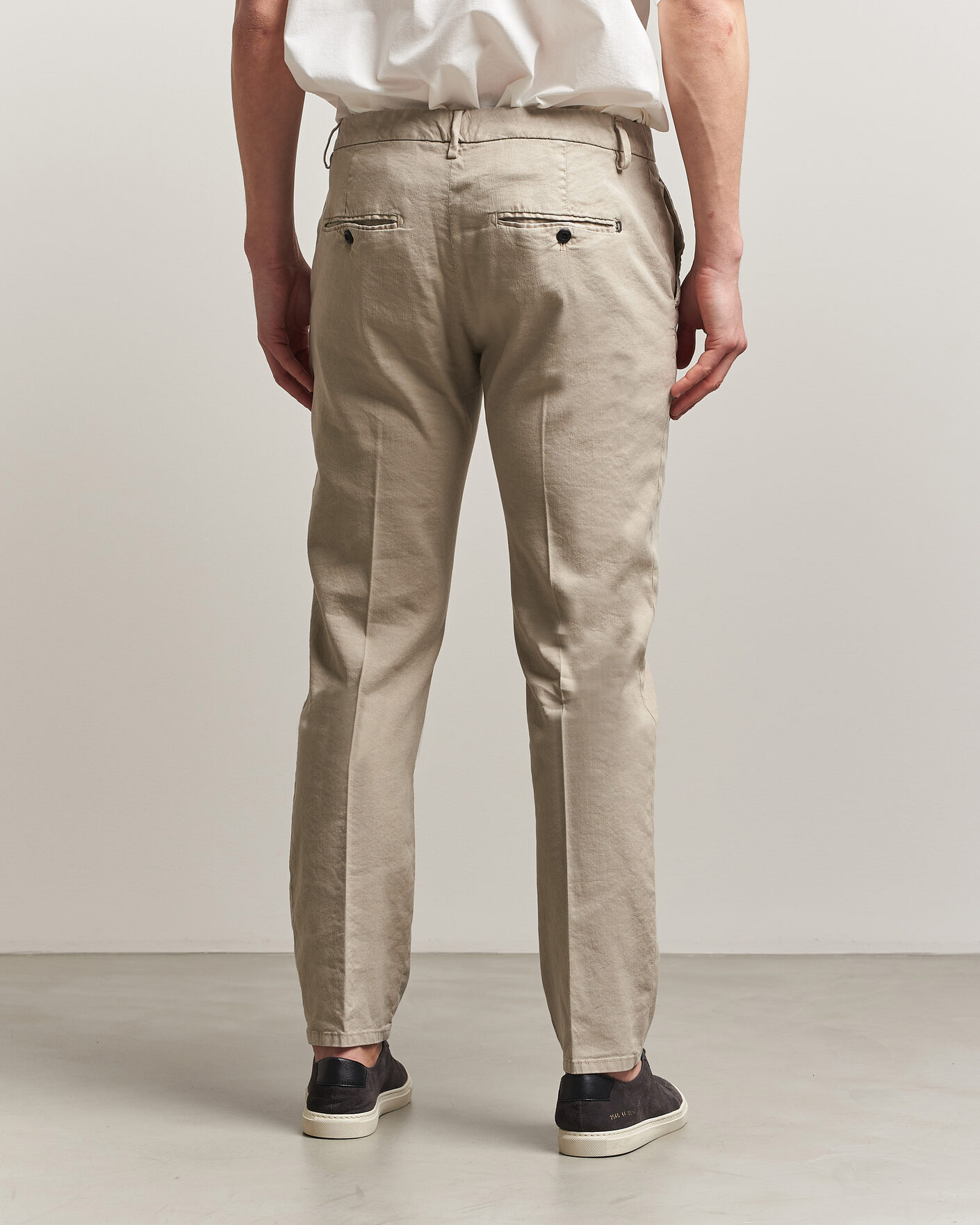Herren | Hosen | Dondup | Spiritisimo Linen Stretch Chinos Beige