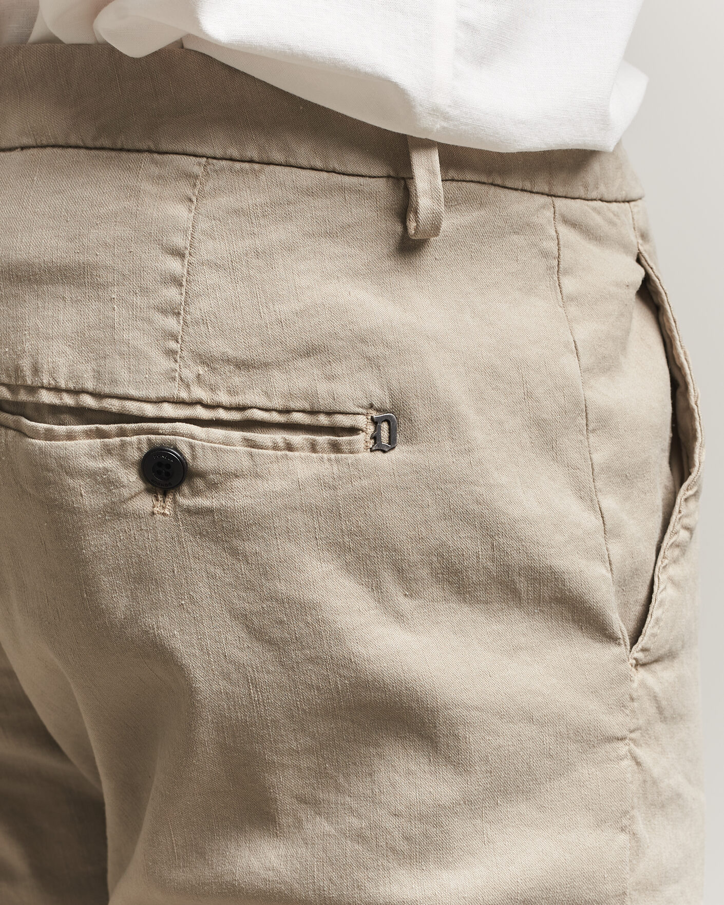 Herren | Hosen | Dondup | Spiritisimo Linen Stretch Chinos Beige