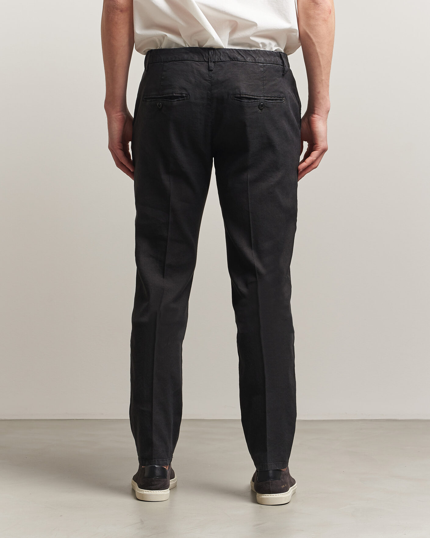 Herren | Hosen | Dondup | Spiritisimo Linen Stretch Chinos Black