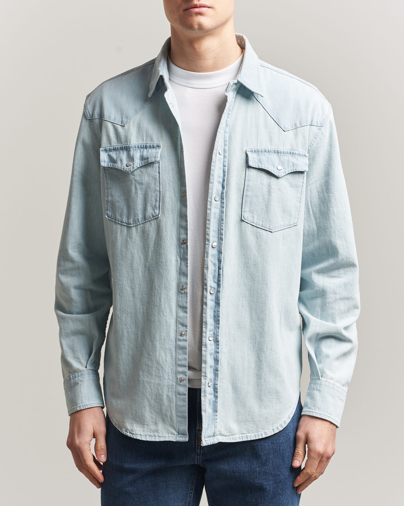 Herren | Hemden | Dondup | Regular Fit Denim Shirt Light Blue