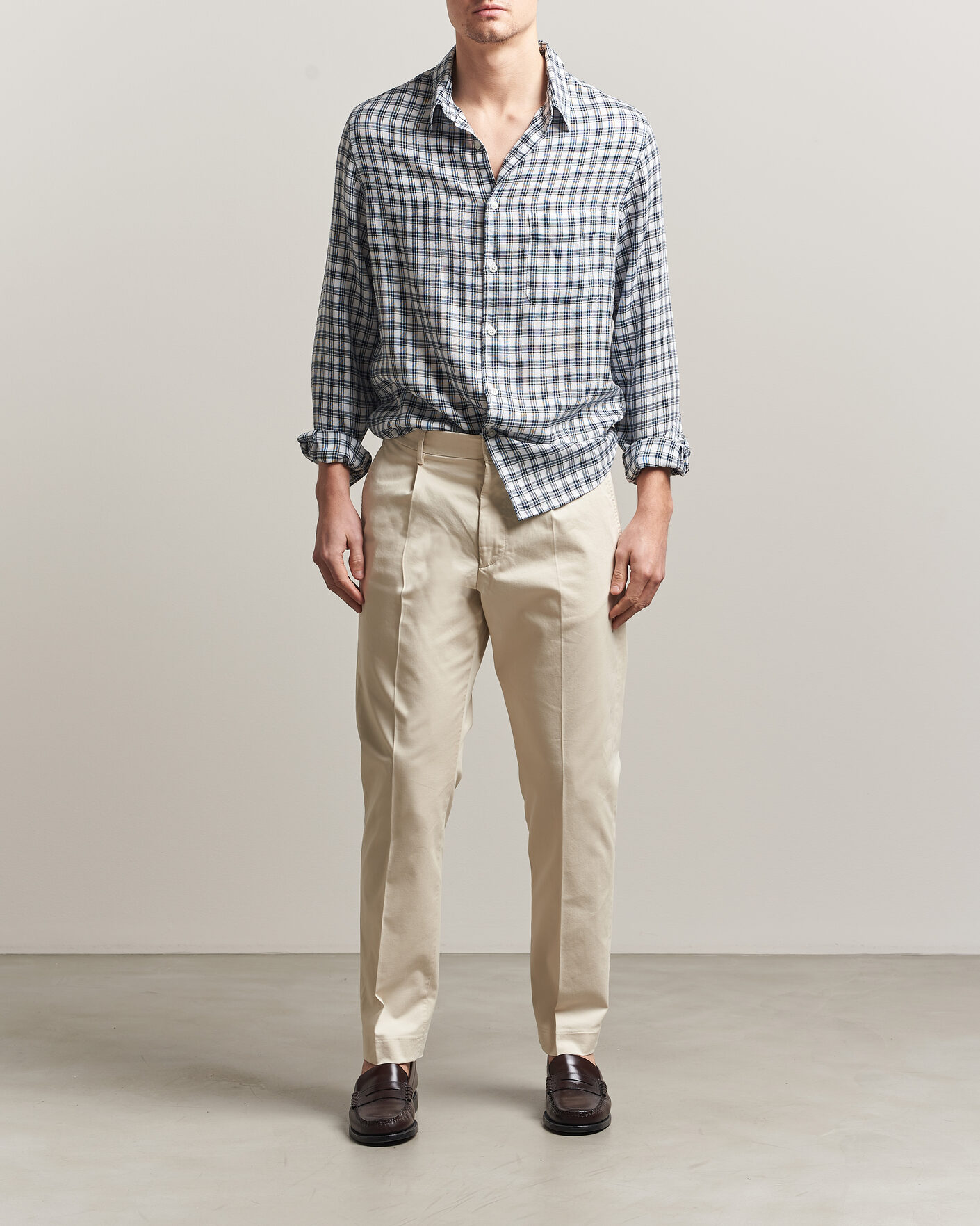 Herren | Hosen | NN07 | Bill Pleated Trousers Ivory