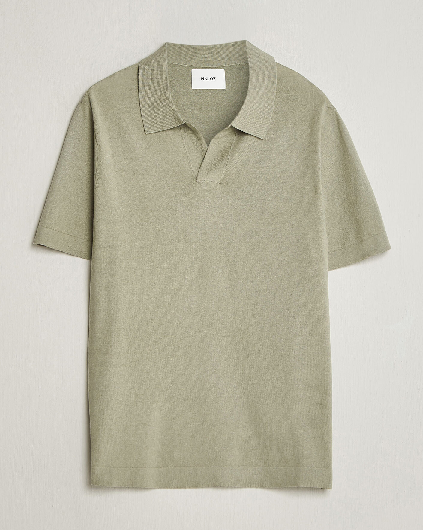 Herren | Poloshirts | NN07 | Ryan Cotton/Linen Polo Sage Green