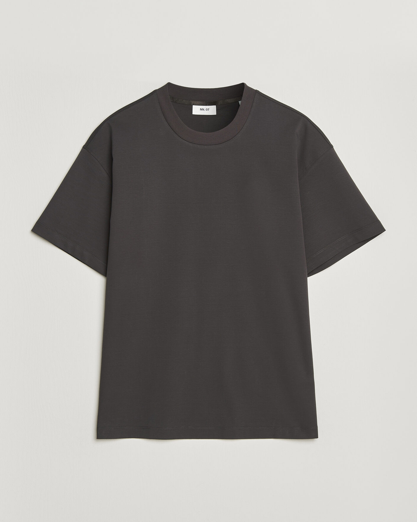 Herren | T-Shirts | NN07 | Lionel Mercerized Crew Neck T-Shirt Deep Truffle