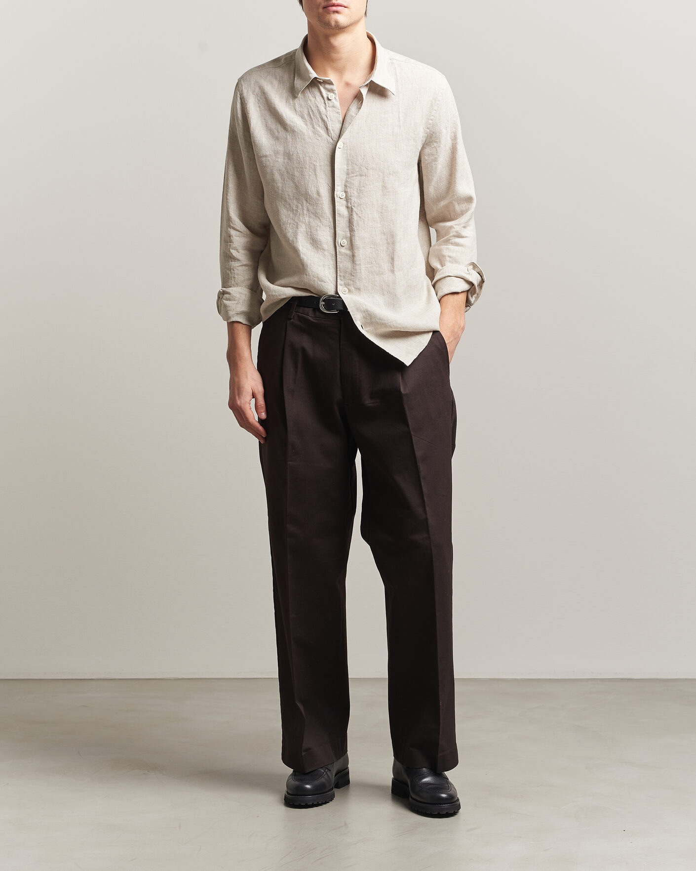 Herren | Hemden | NN07 | Enzo Linen Shirt Oat