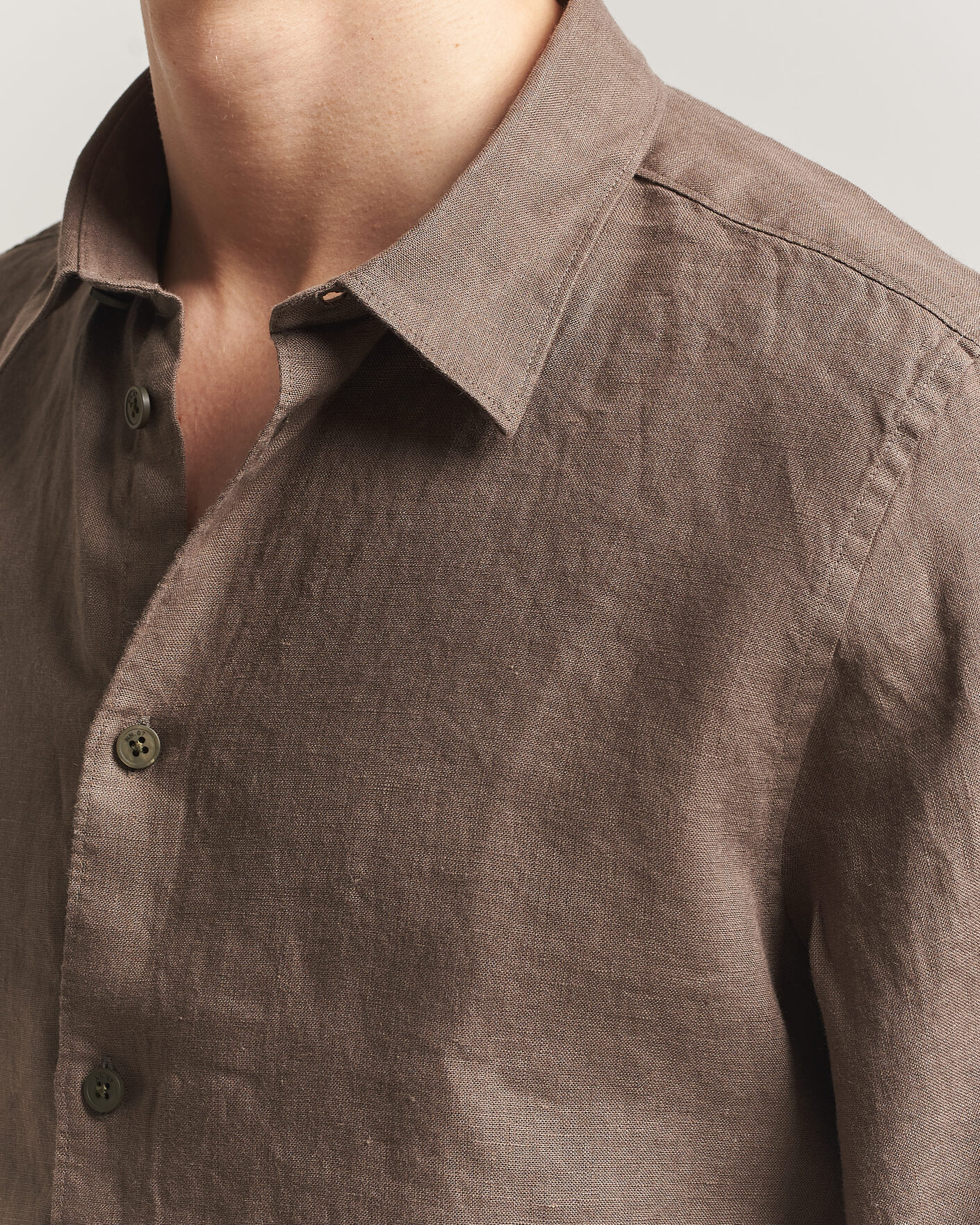 Herren | Hemden | NN07 | Enzo Linen Shirt Mable Husk