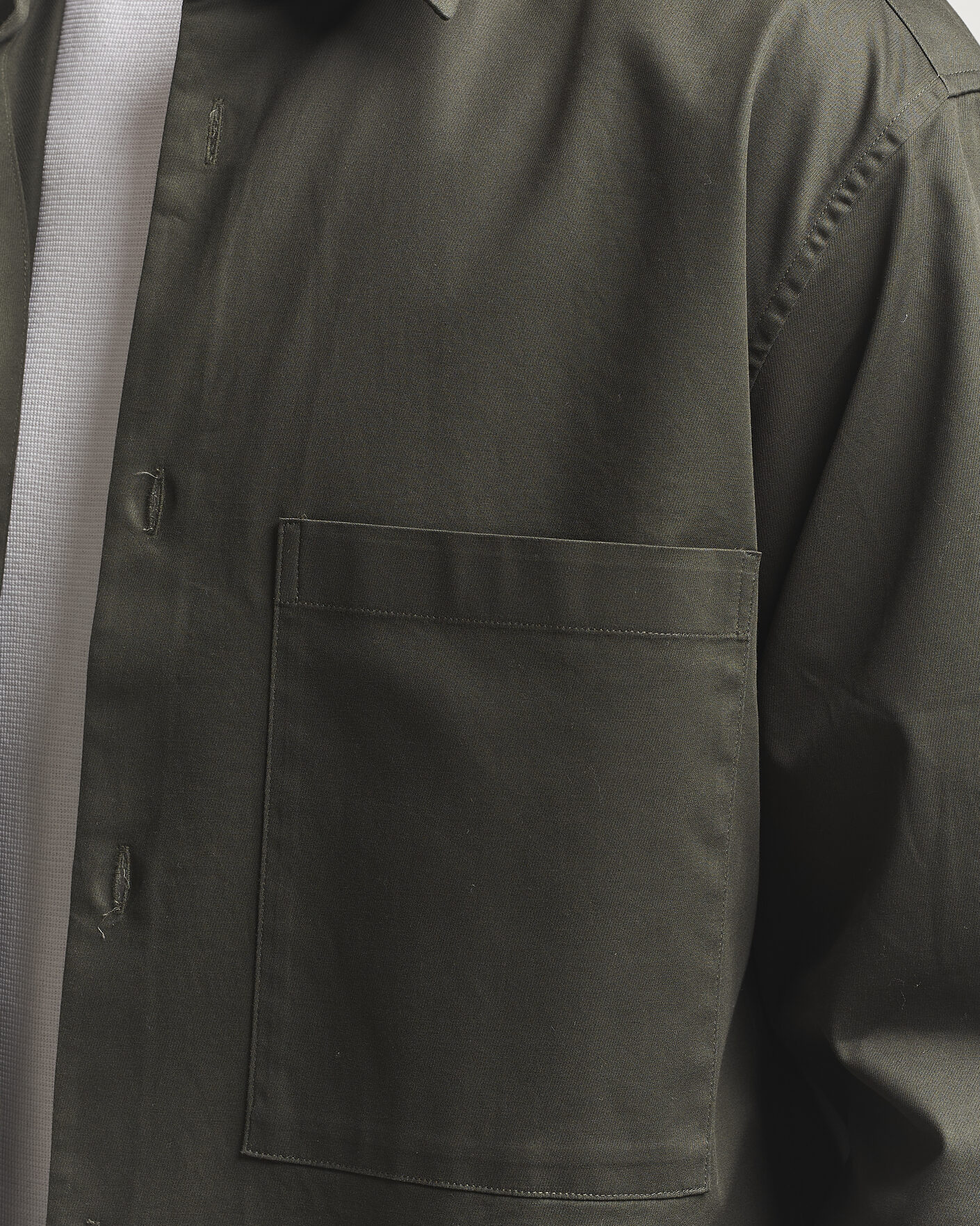 Herren | Hemden | NN07 | Freddy Cotton Overshirt Dark Army