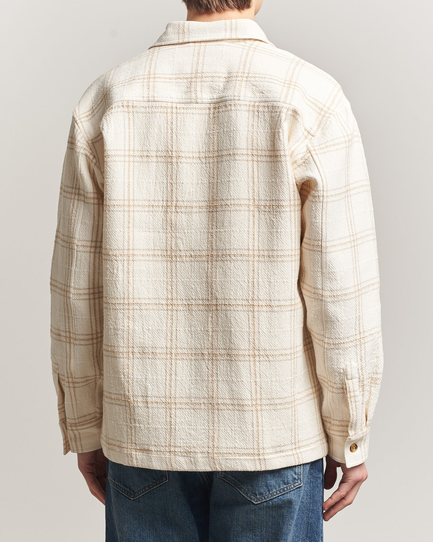 Herren | Hemden | NN07 | Adwin Checked Overshirt Ivory