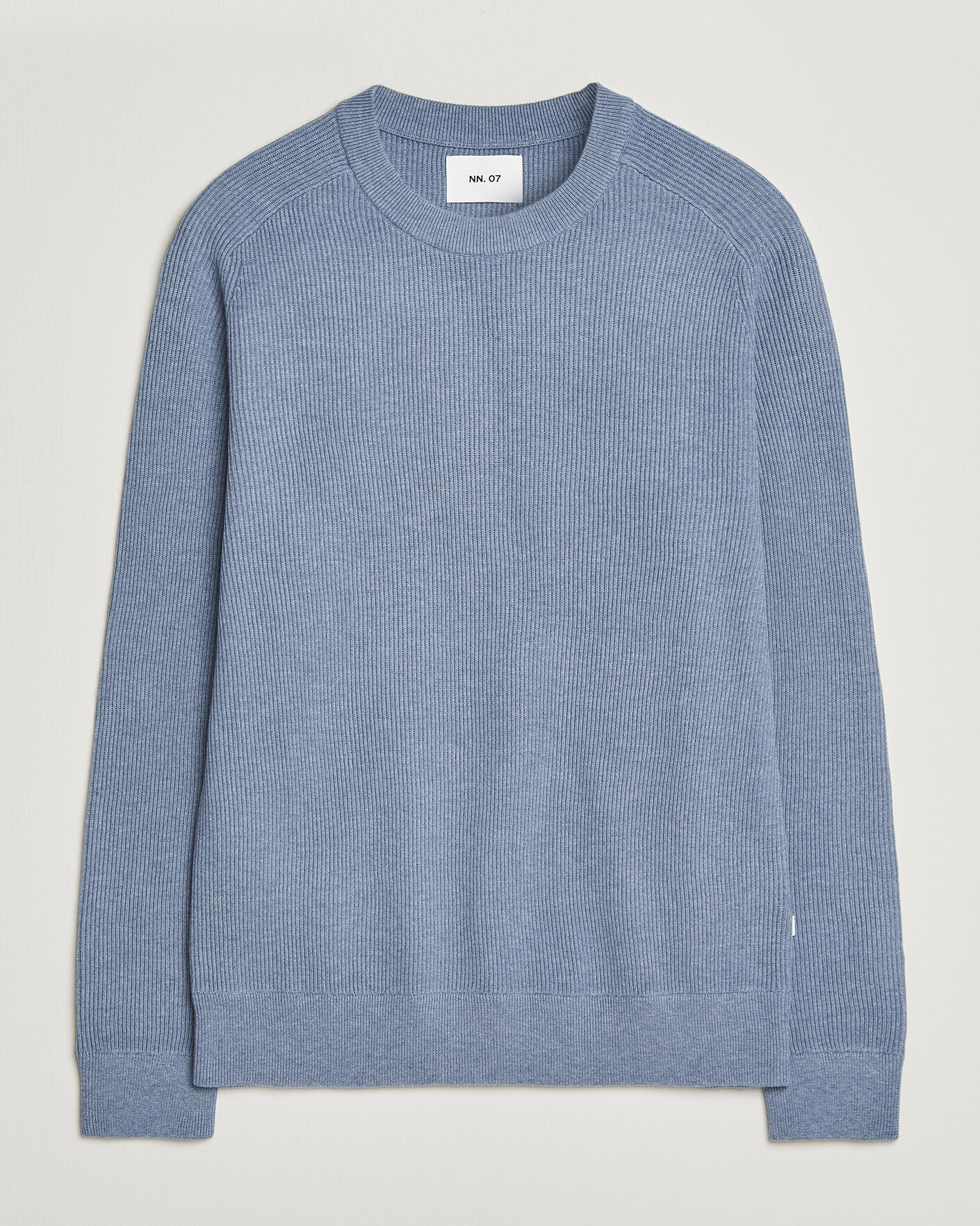 Herren | Pullover | NN07 | Kevin Cotton Knitted Sweater Stone Blue