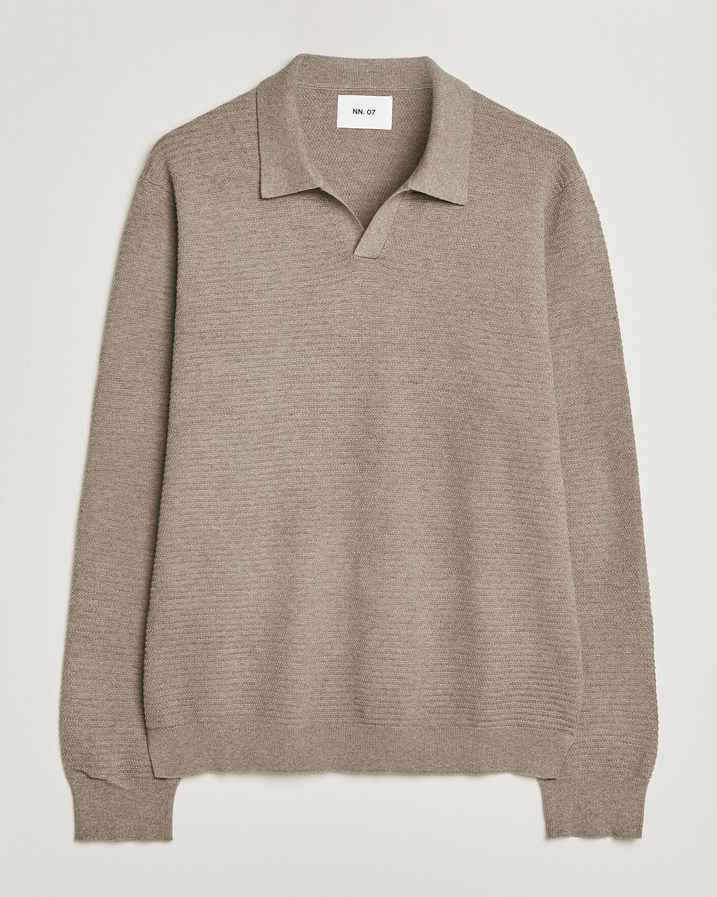 Herren | Pullover | NN07 | Paul Knitted Long Sleeve Polo Mable Husk