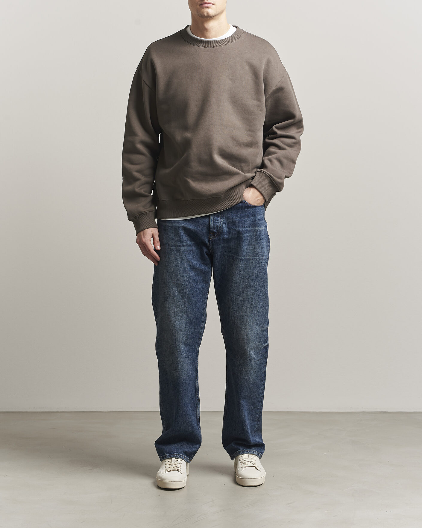 Herren | Pullover | NN07 | David Crew Neck Sweatshirt Mable Husk