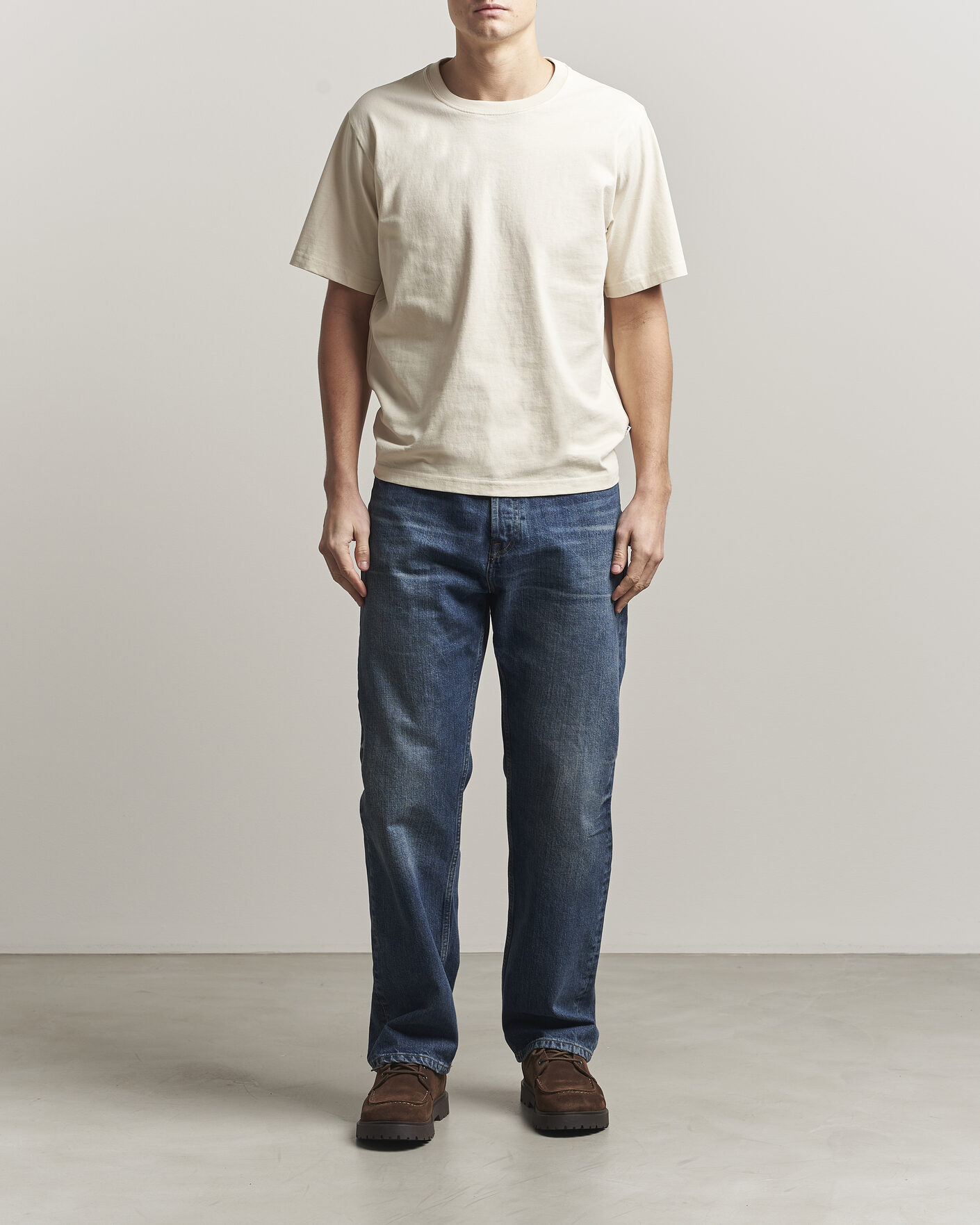 Herren | T-Shirts | NN07 | Jett Washed Crew Neck T-Shirt Ivory