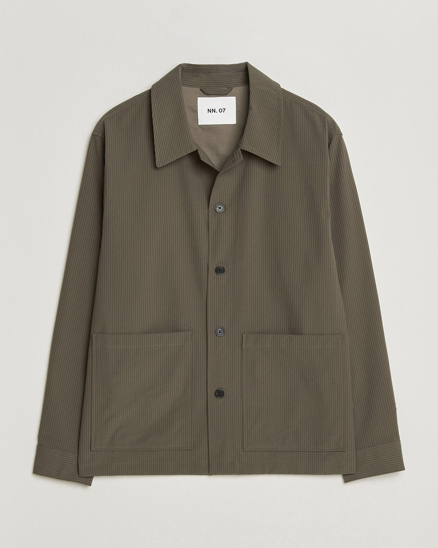 Herren | Hemden | NN07 | Blaze Seersucker Overshirt Mable Husk