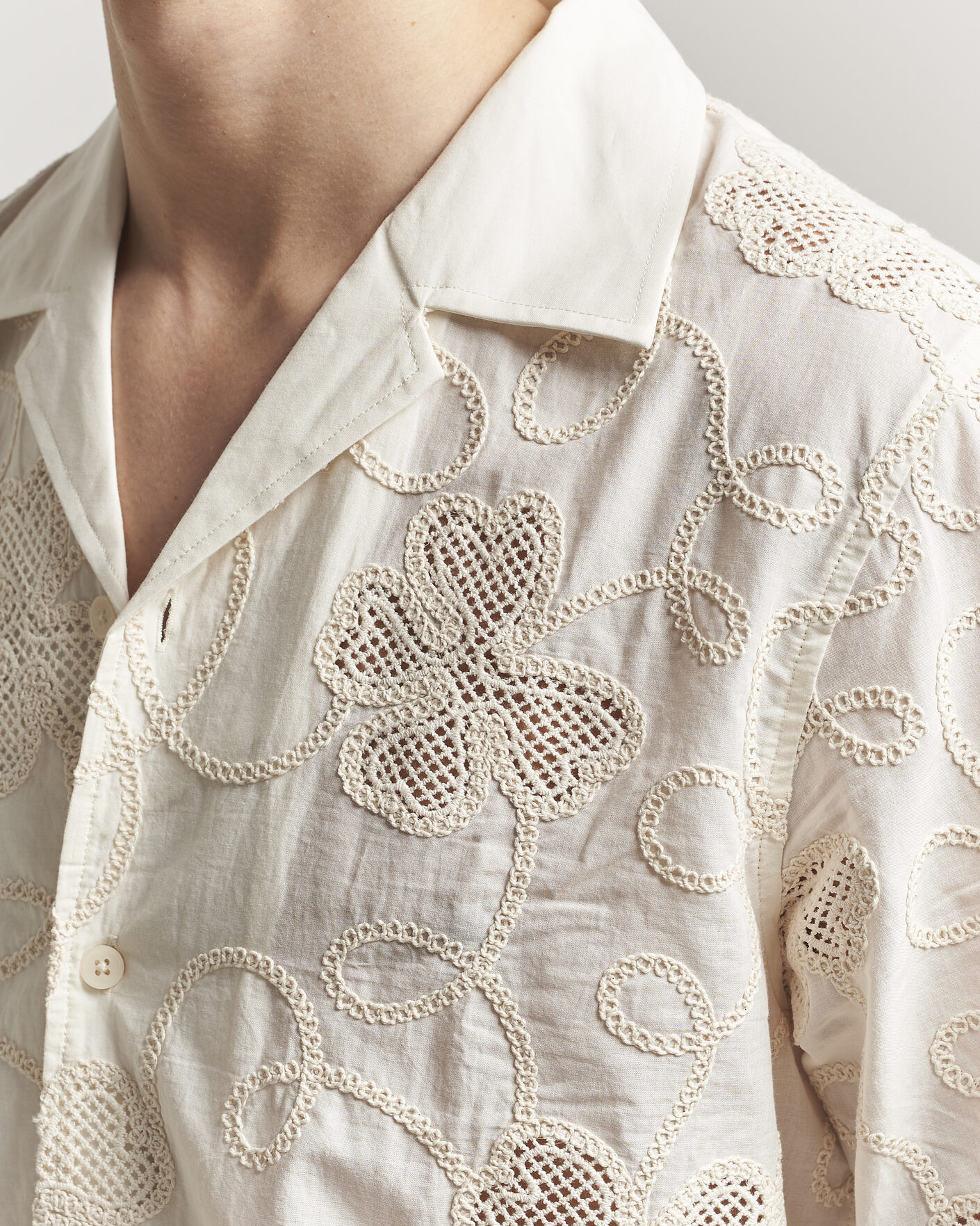 Herren | Hemden | NN07 | Ben Flower Shirt Ivory