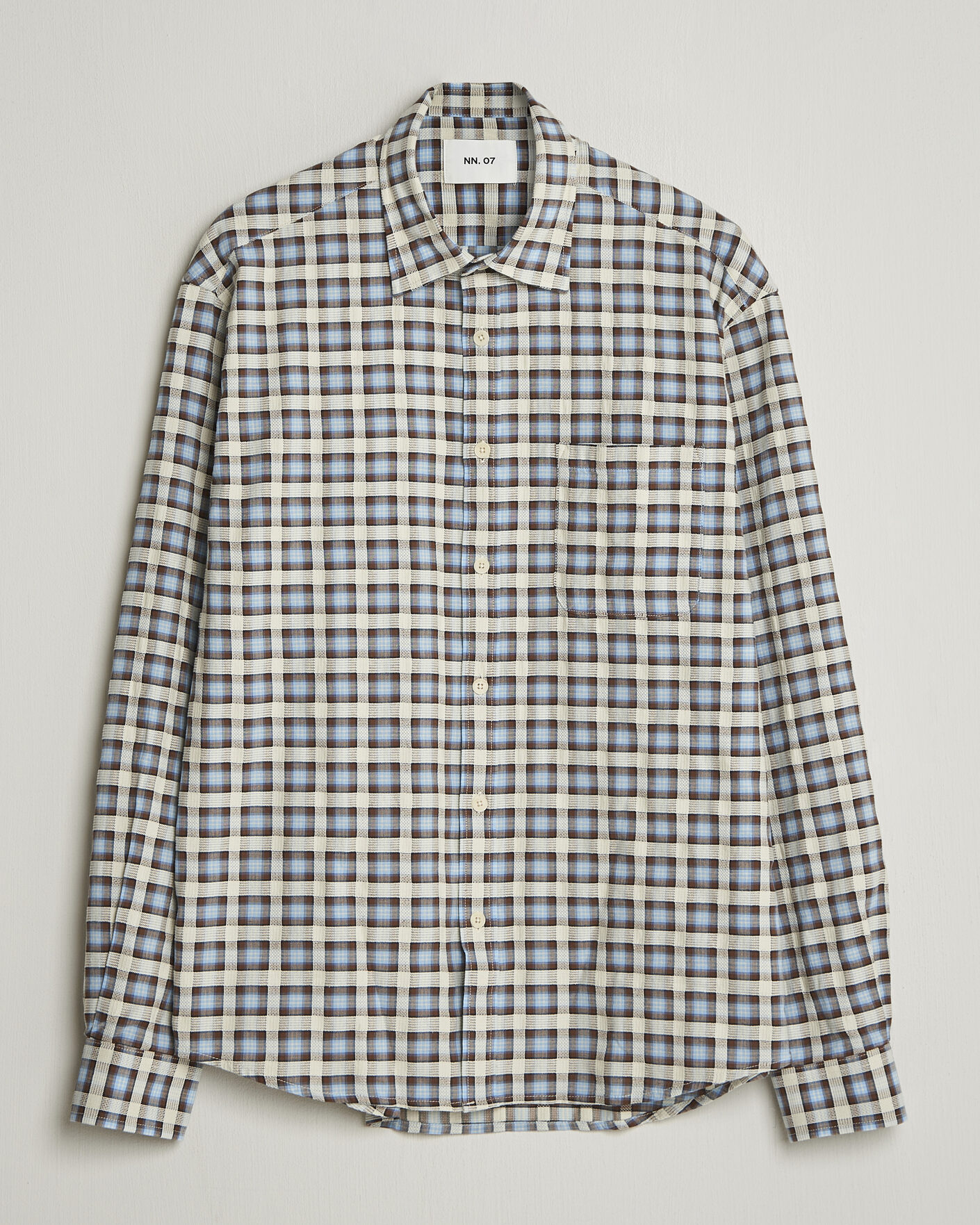 Herren | Hemden | NN07 | Deon Checked Shirt Blue