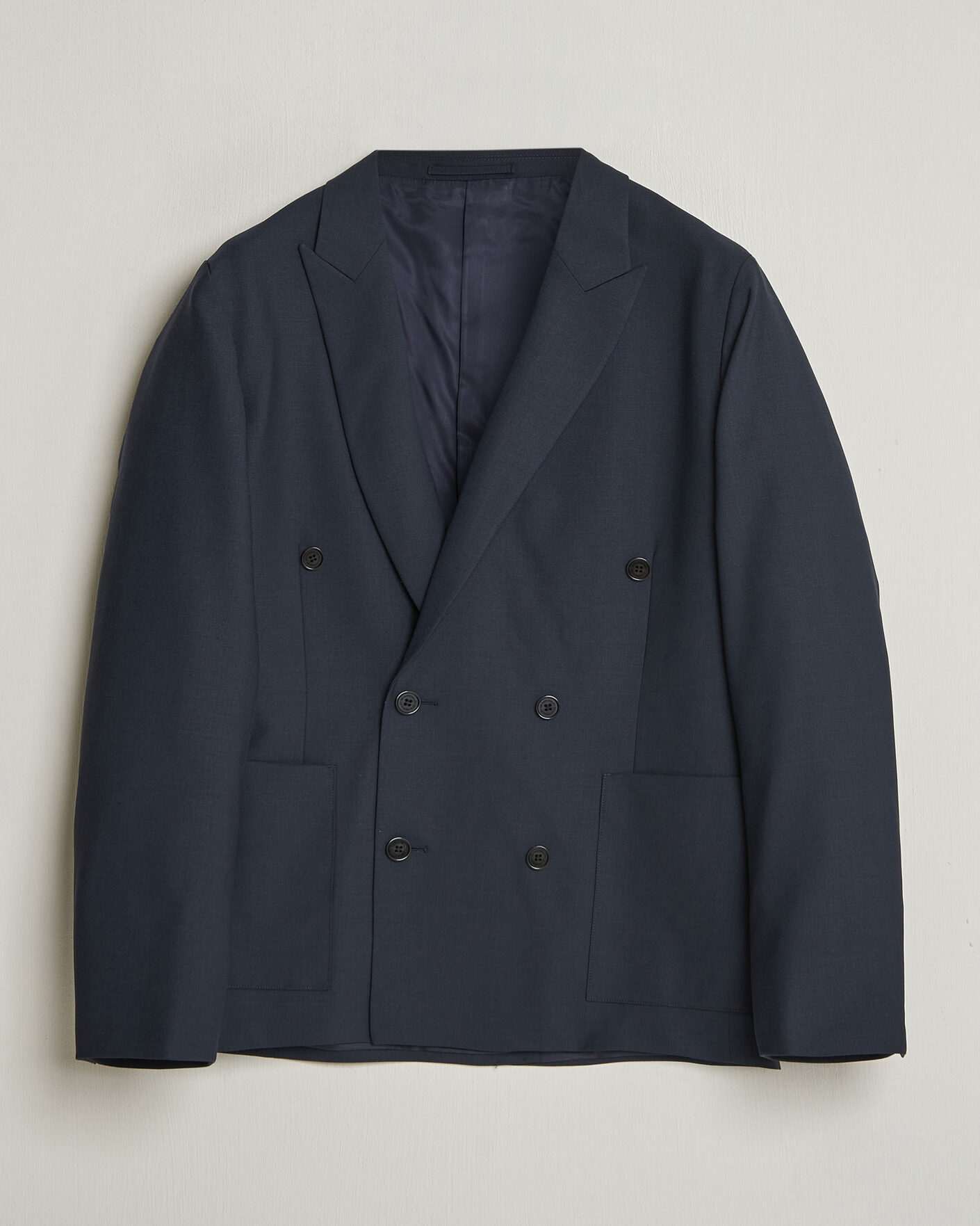 Herren | Sakkos | NN07 | Jordin Summer Wool Double Breasted Blazer Deep Navy