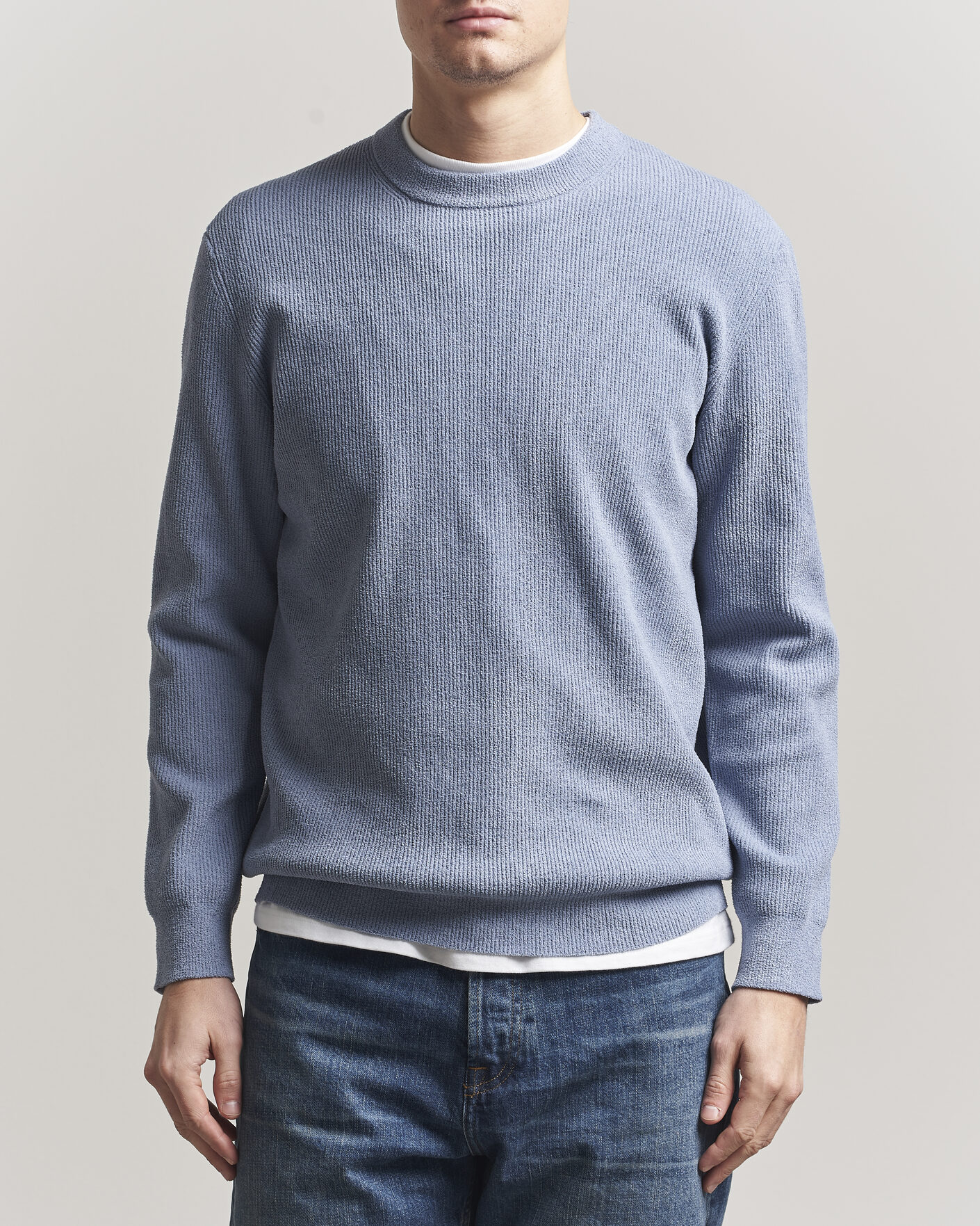 Herren | Pullover | NN07 | Danny Knitted Sweater Stone Blue