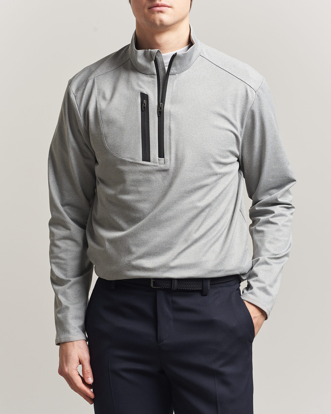 Herren | Golfbekleidung | RLX Ralph Lauren | Luxury Jersey Half Zip Andover Heather