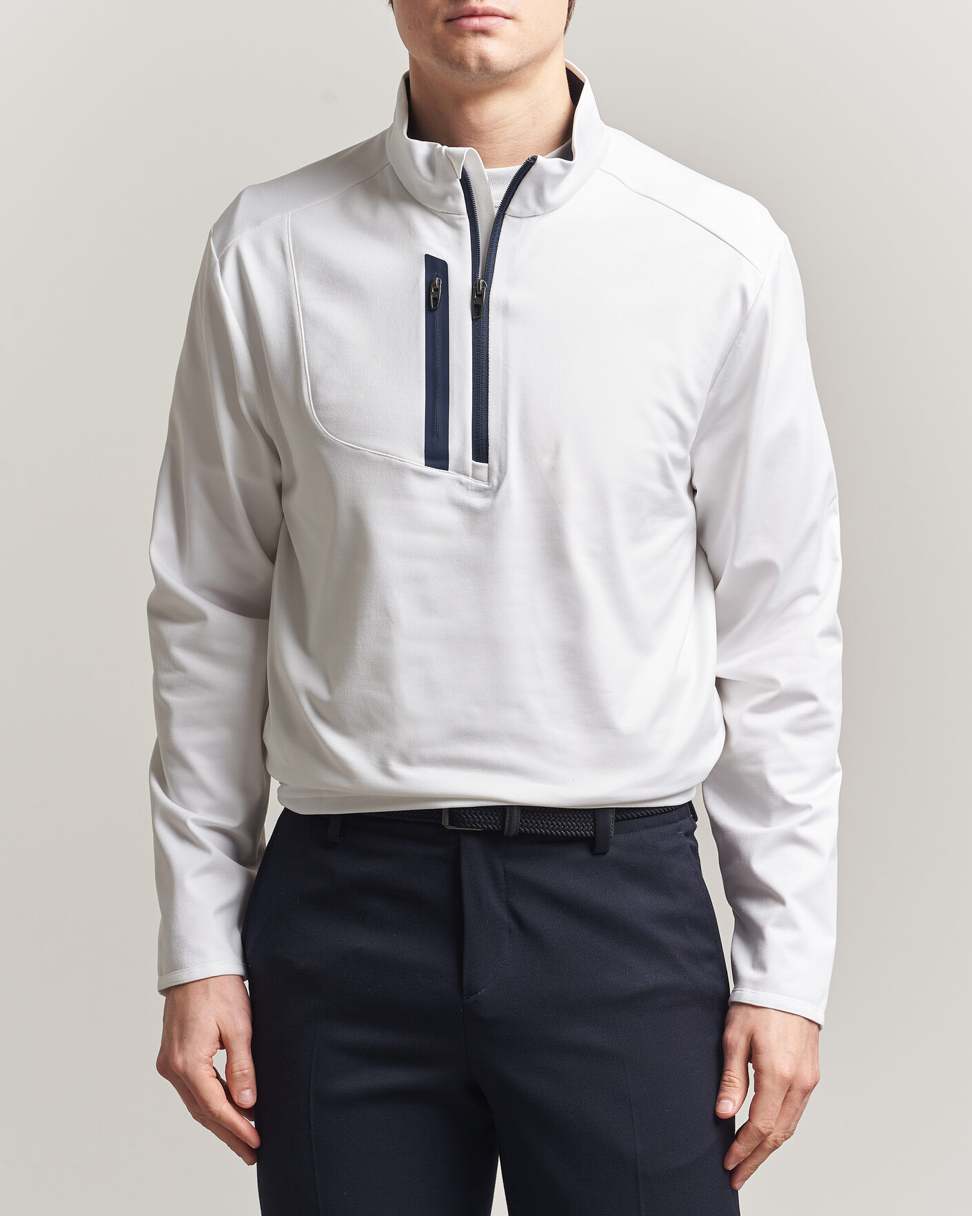 Herren | Golfbekleidung | RLX Ralph Lauren | Luxury Jersey Half Zip Ceramic White