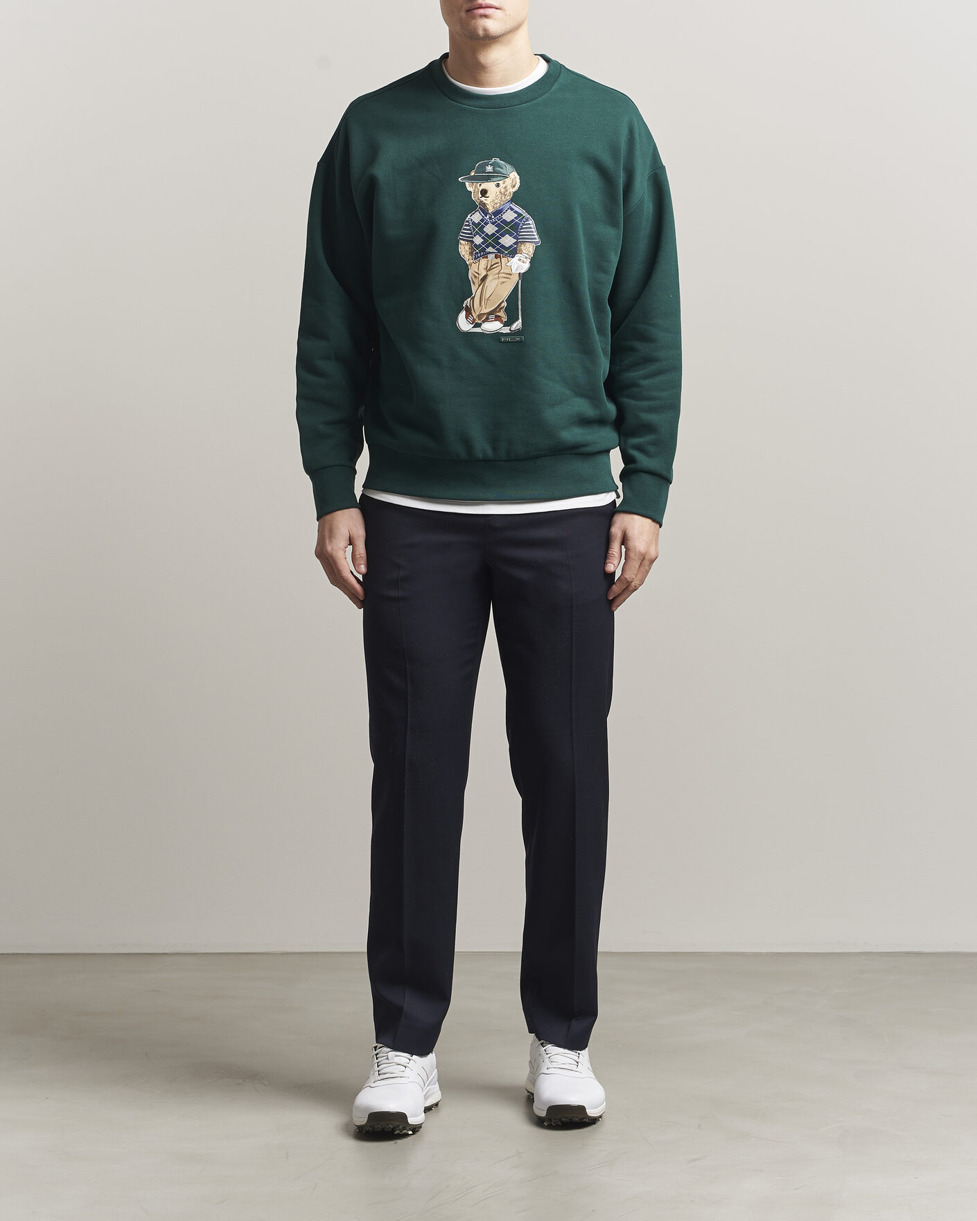 Herren | Pullover | RLX Ralph Lauren | Loopback Terry Bear Sweatshirt Moss Agate