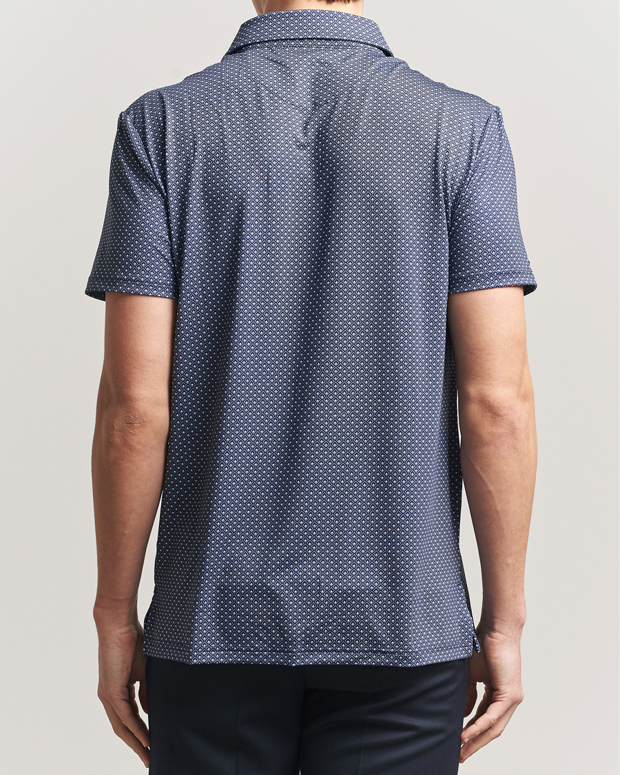 Herren | Poloshirts | RLX Ralph Lauren | Airflow Polo Printed Navy Magnolia Diamond