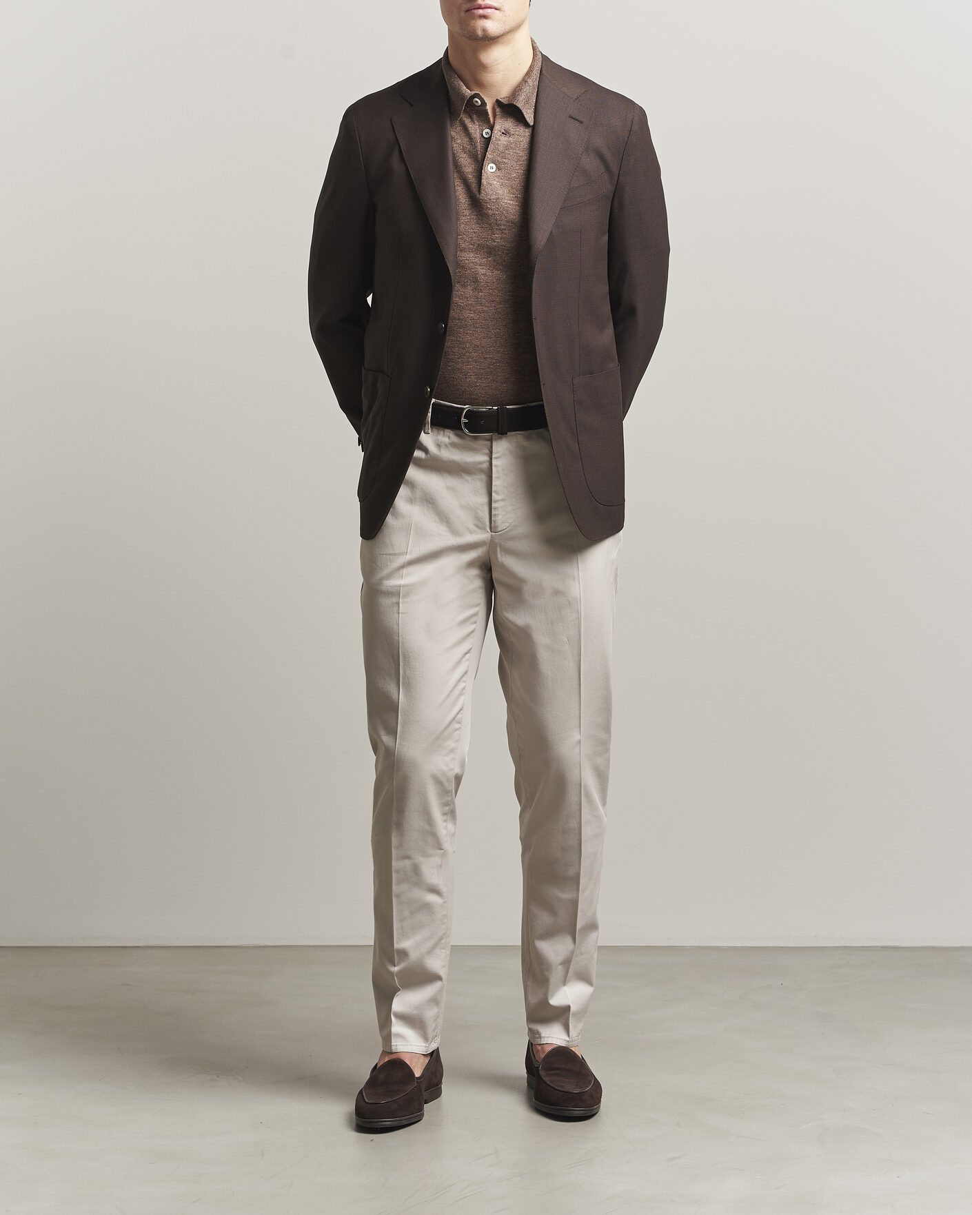Herren | Hosen | Brunello Cucinelli | Slim Fit Chinos Light Beige