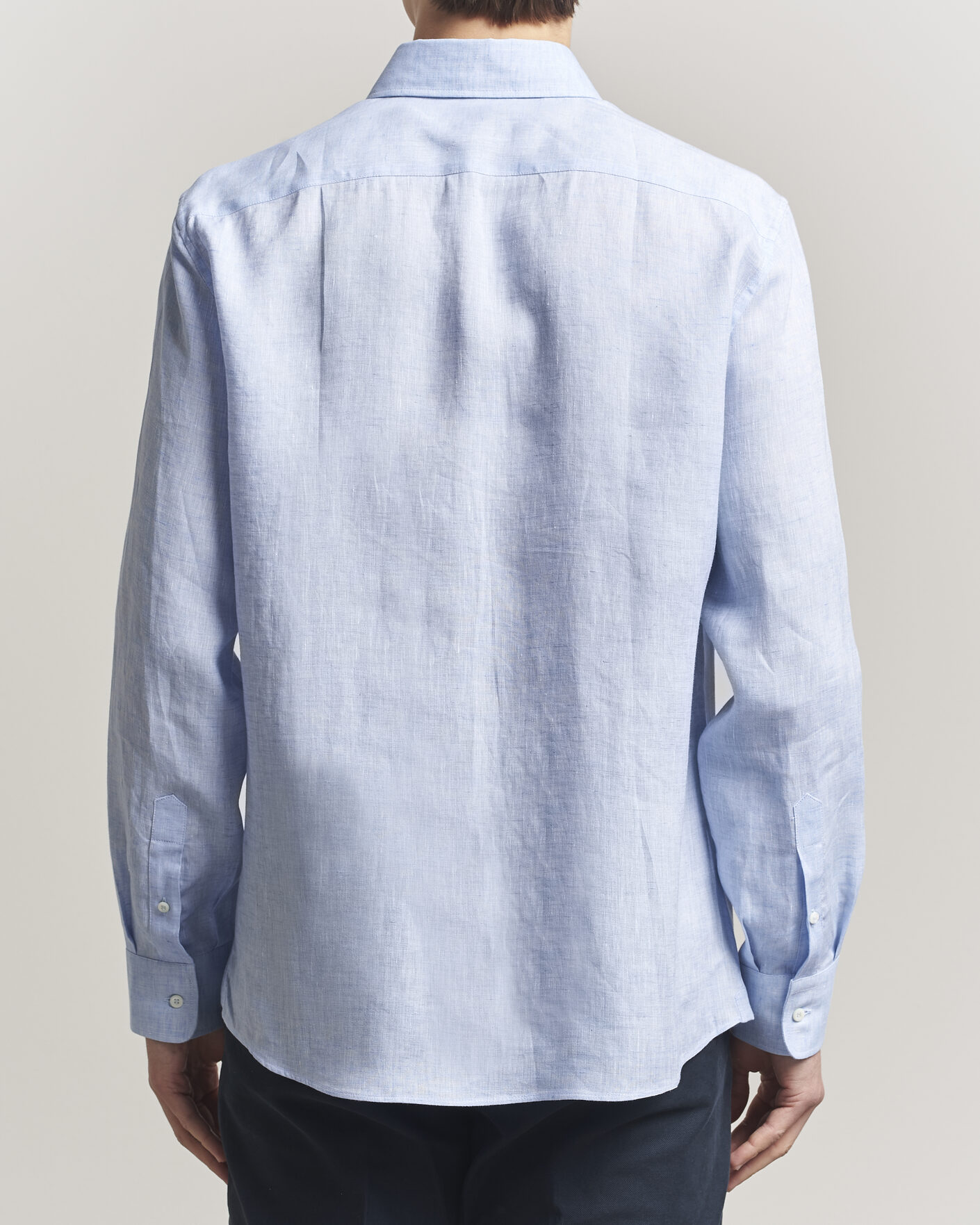 Herren | Hemden | Brunello Cucinelli | Easy Fit Linen Shirt Light Blue