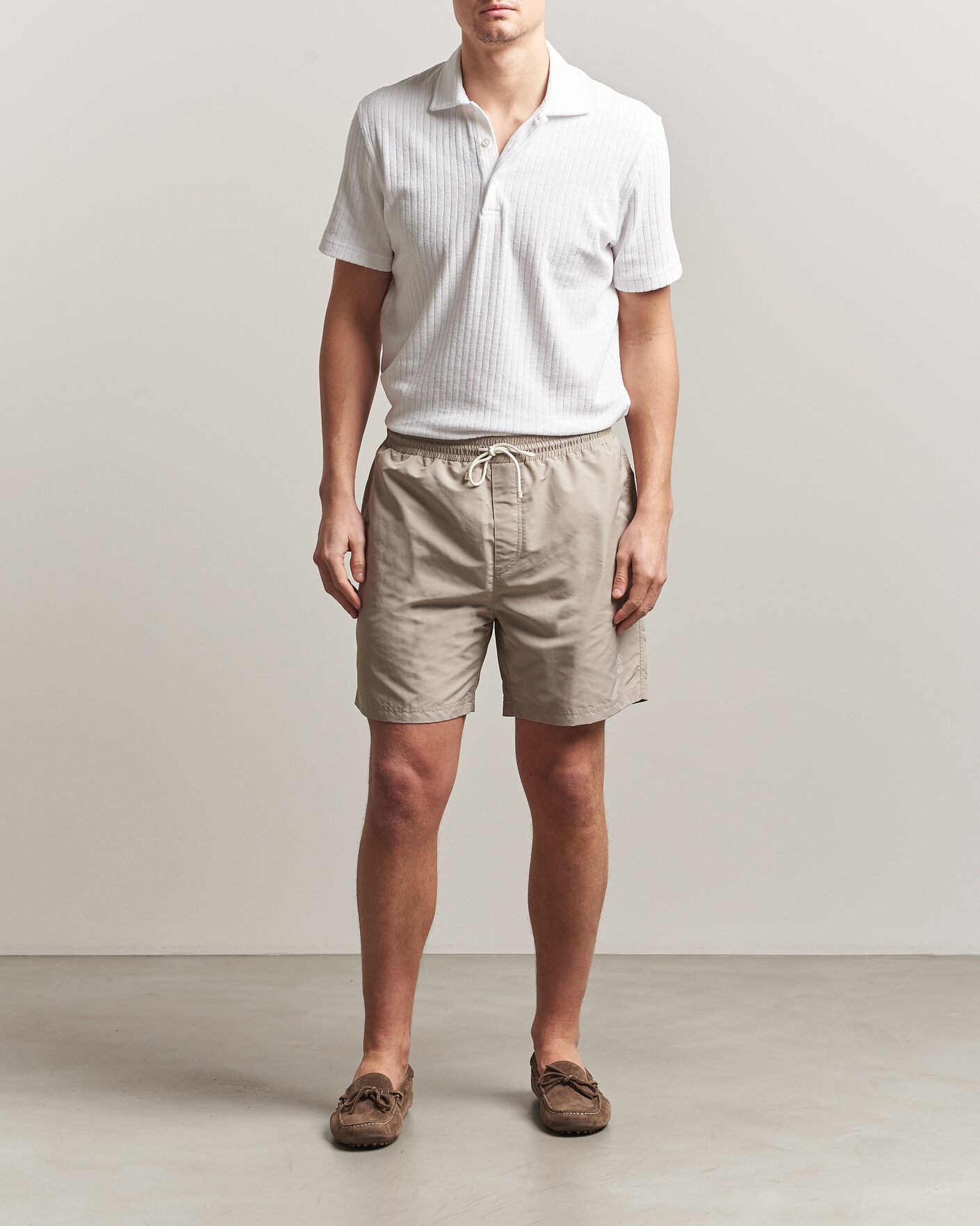 Herren | Badehosen | Brunello Cucinelli | Nylon Swim Trunks Beige