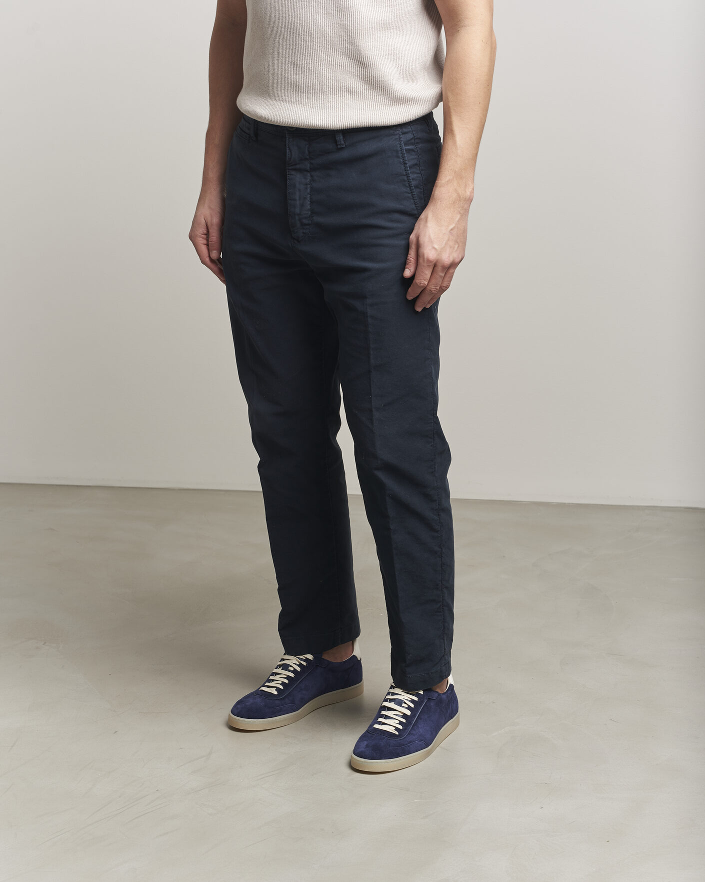Herren | Sneaker | Brunello Cucinelli | Low Top Sneakers Navy Suede