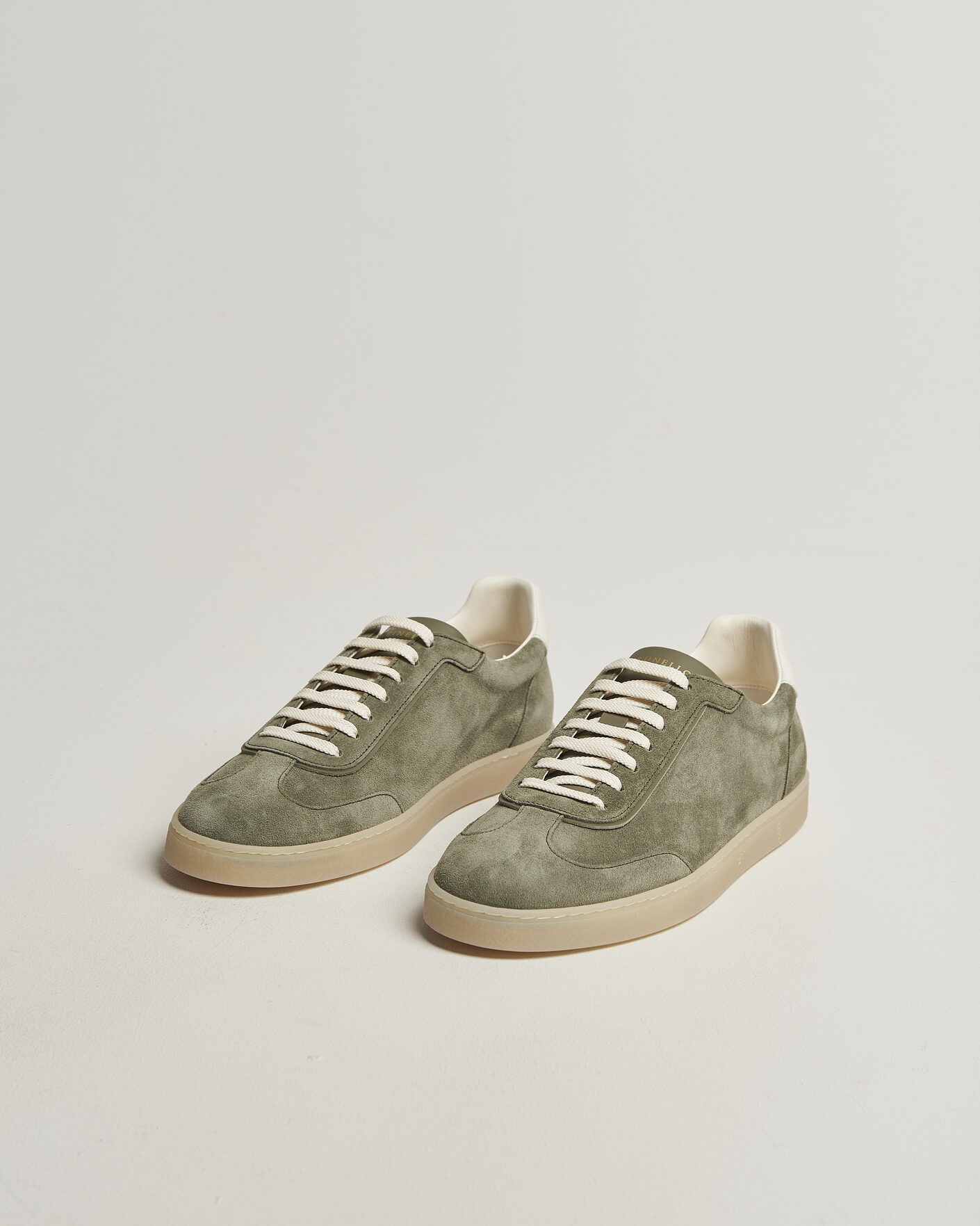 Herren | Sneaker | Brunello Cucinelli | Low Top Sneakers Olive Suede