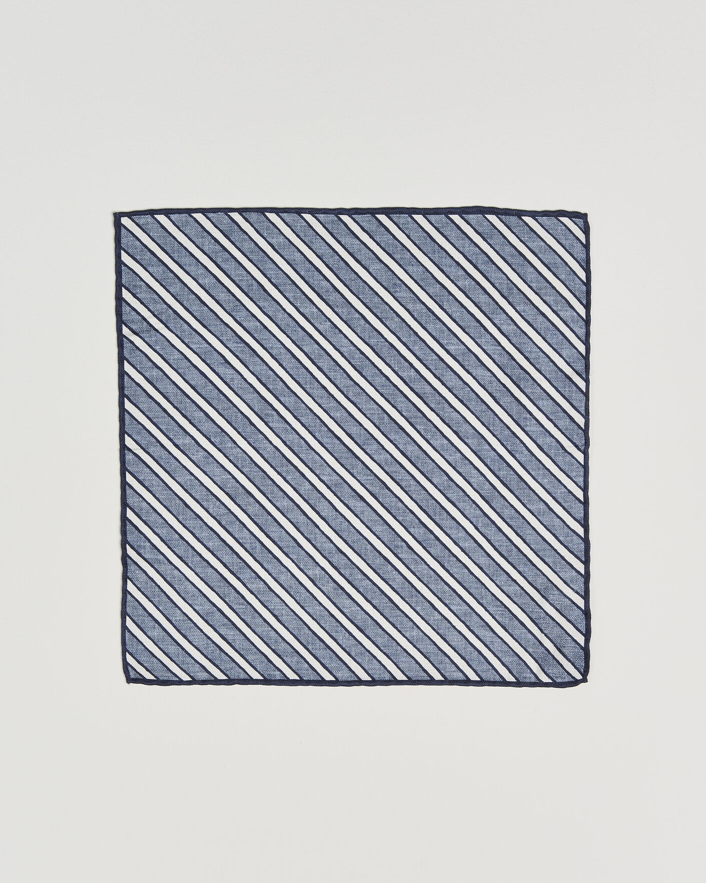 Herren | Einstecktücher | Brunello Cucinelli | Striped Pocket Square Blue