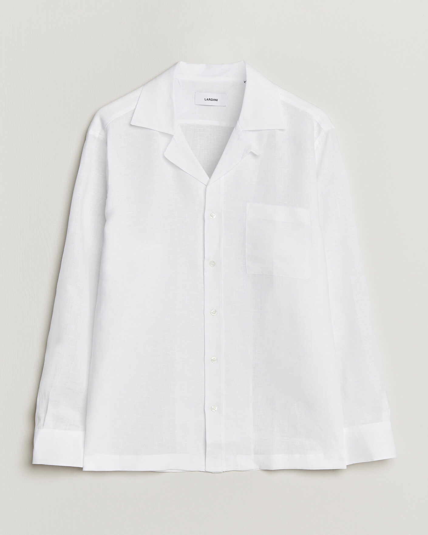 Herren | Hemden | Lardini | Paul Linen Resort Shirt White
