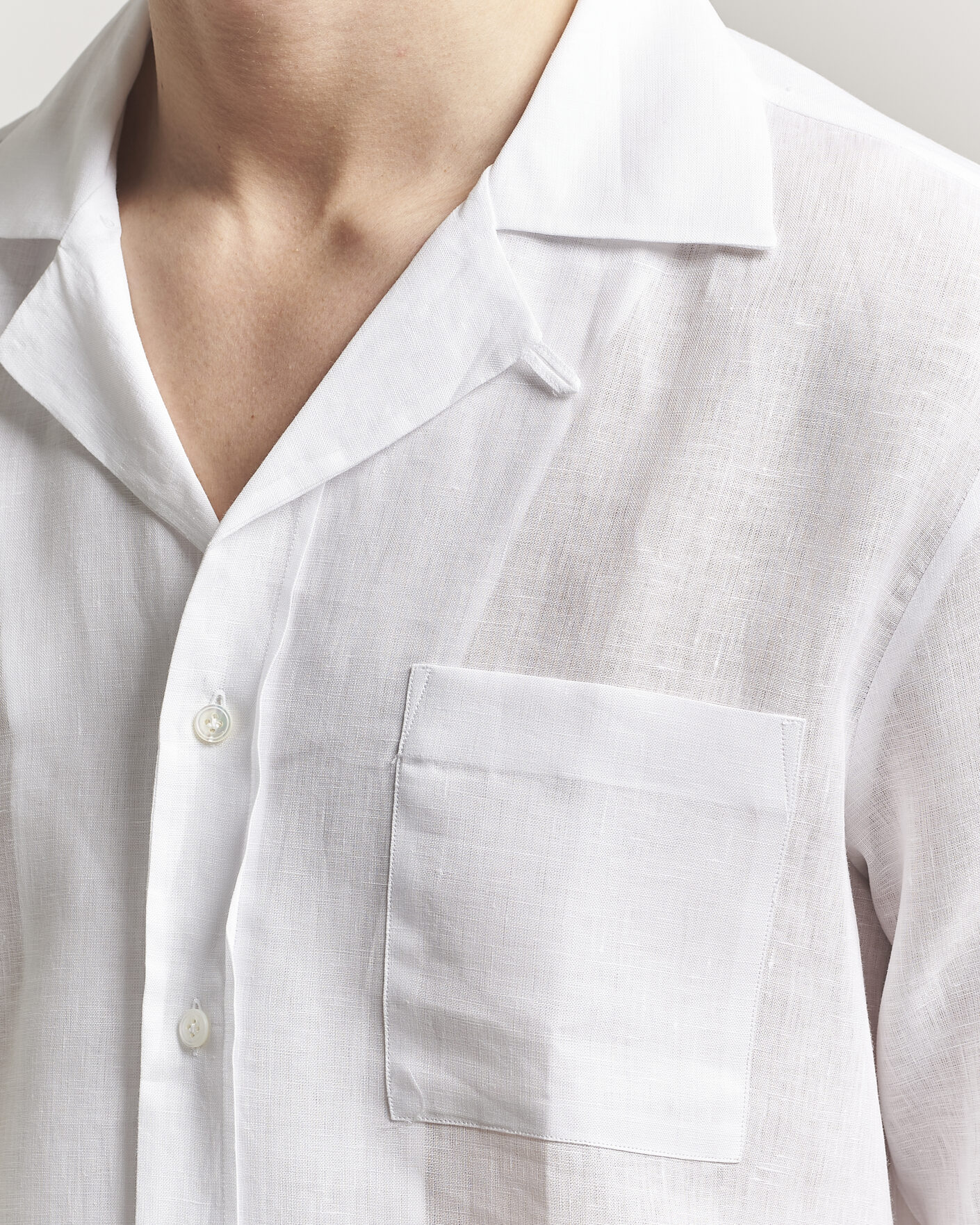 Herren | Hemden | Lardini | Paul Linen Resort Shirt White
