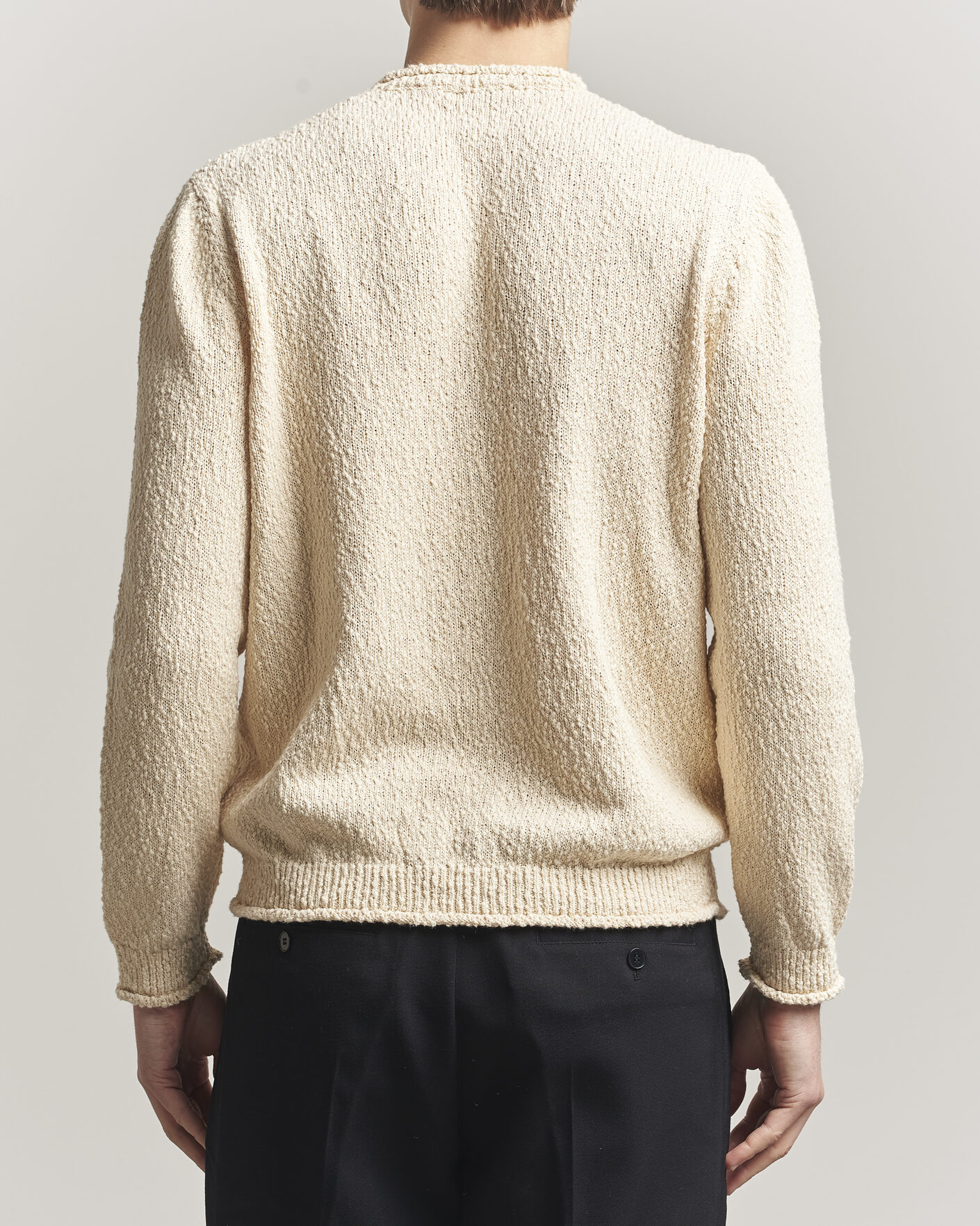 Herren | Pullover | Lardini | Organic Cotton Crew Neck Natural