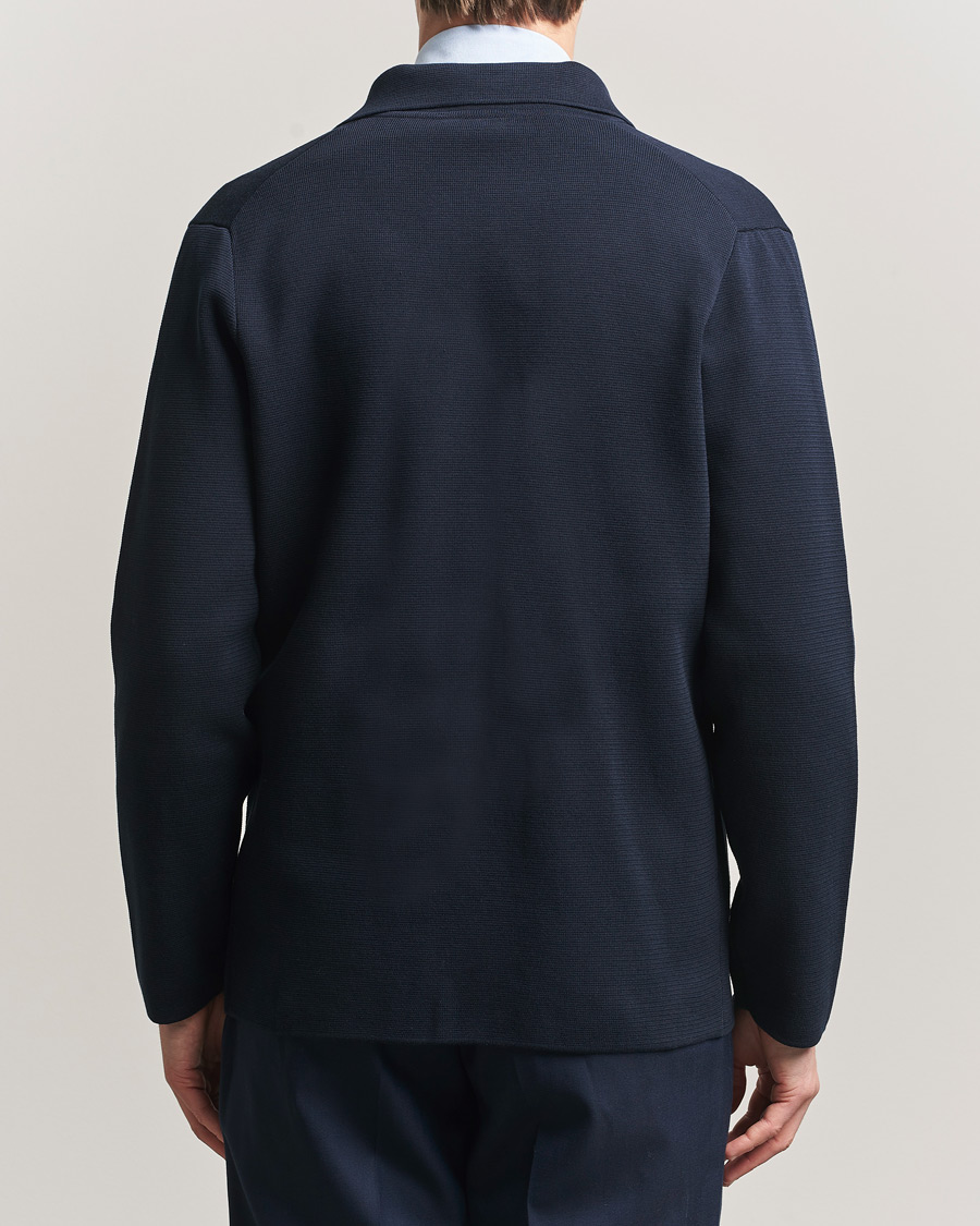 Herren | Sakkos | Lardini | Knitted Cotton Blazer Navy