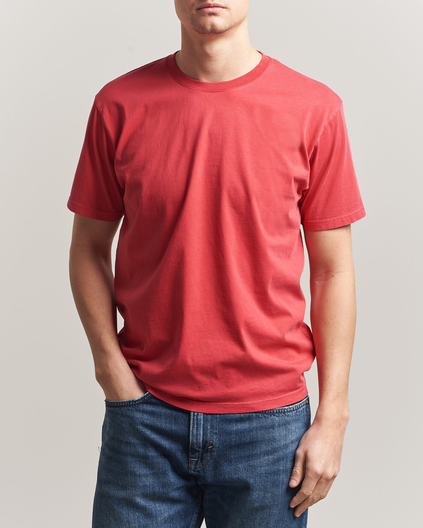 Herren | T-Shirts | Colorful Standard | Classic Organic T-Shirt Faded Red