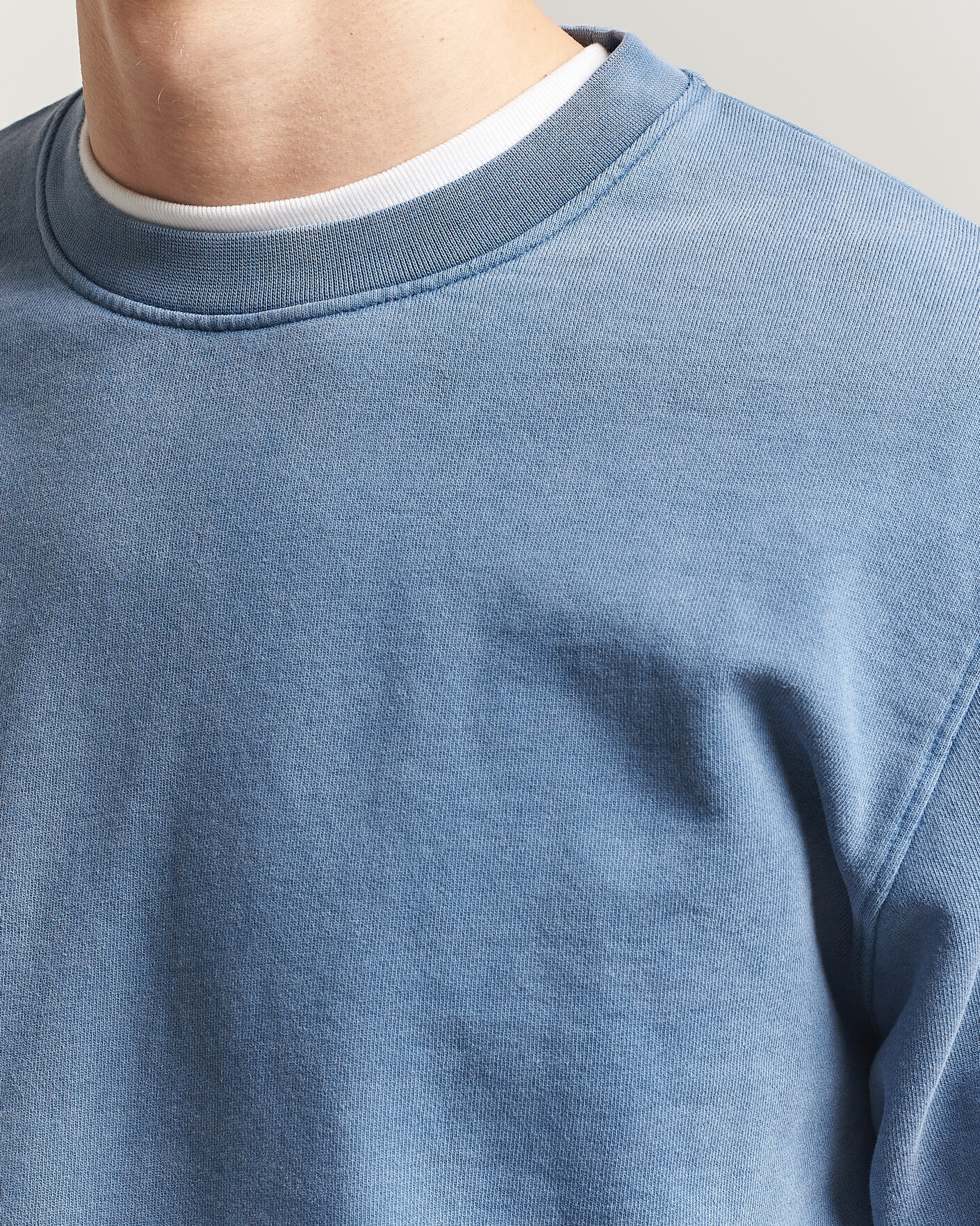 Herren | Pullover | Colorful Standard | Classic Organic Crew Neck Sweat Faded Indigo